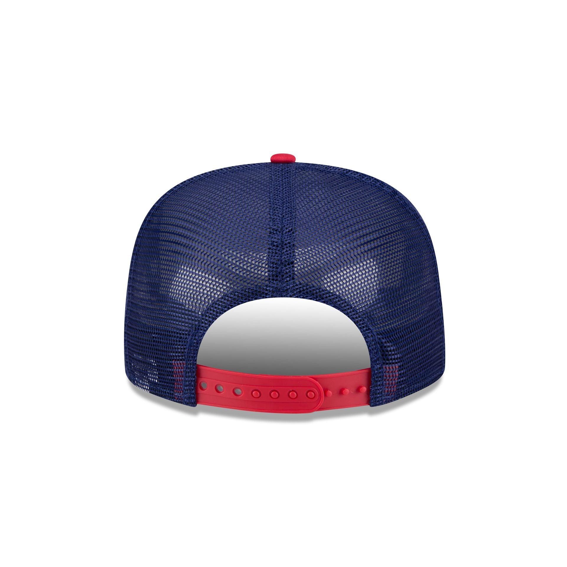 Texas Rangers Retro Script 9FIFTY A-Frame Trucker Hat Male Product Image
