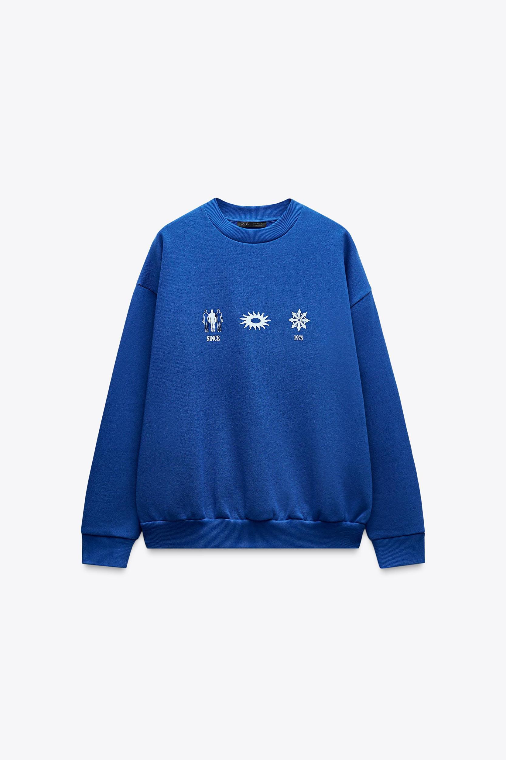 PRINTED SLOGAN SWEATSHIRT Product Image