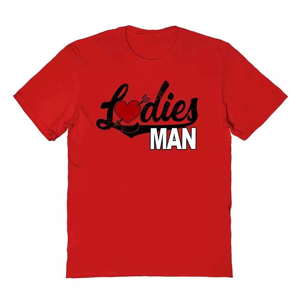 Men's Ladies Man Tee, Size: XL, Red Product Image