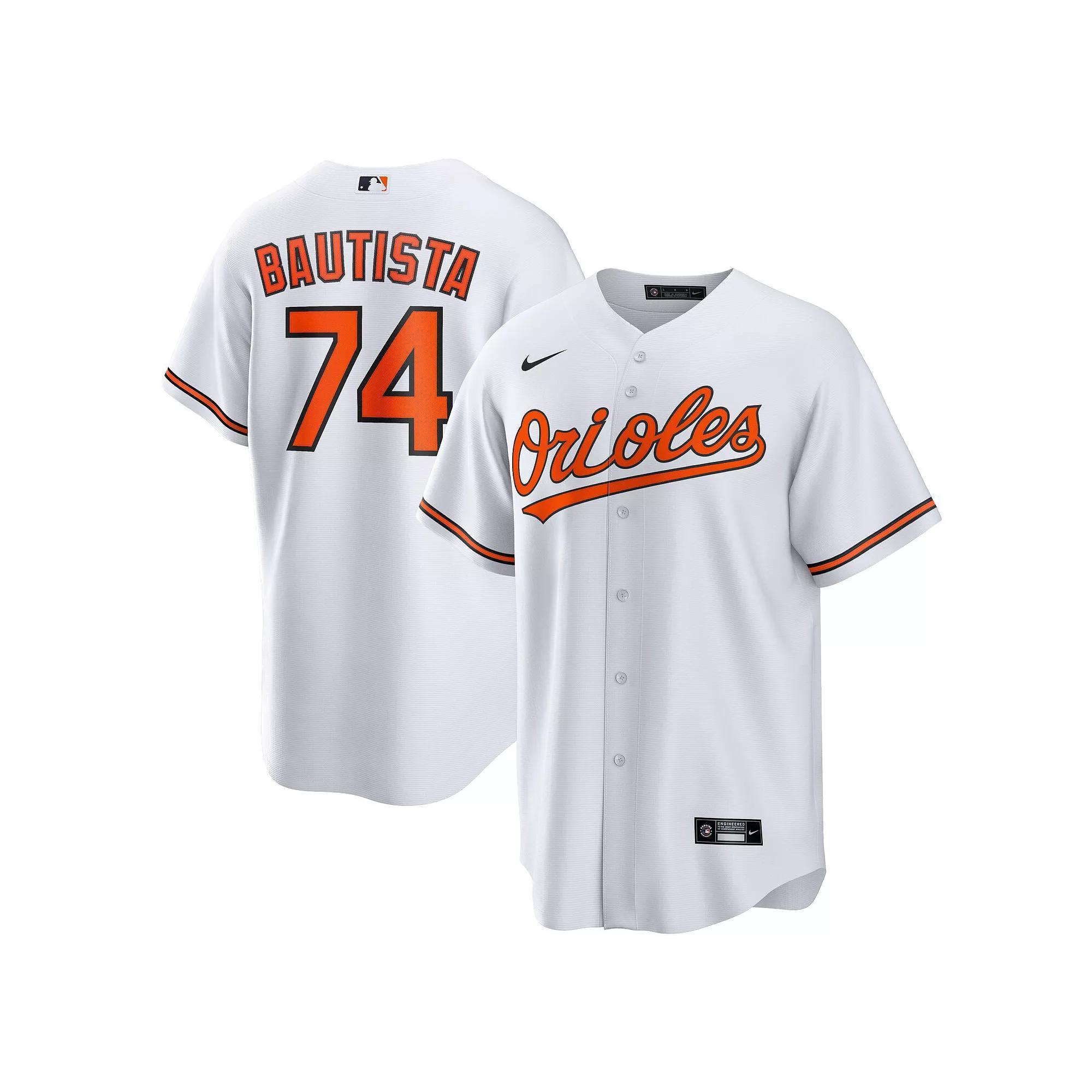 Men's Nike Felix Bautista White Baltimore Orioles Replica Player Jersey, Size: Large Product Image