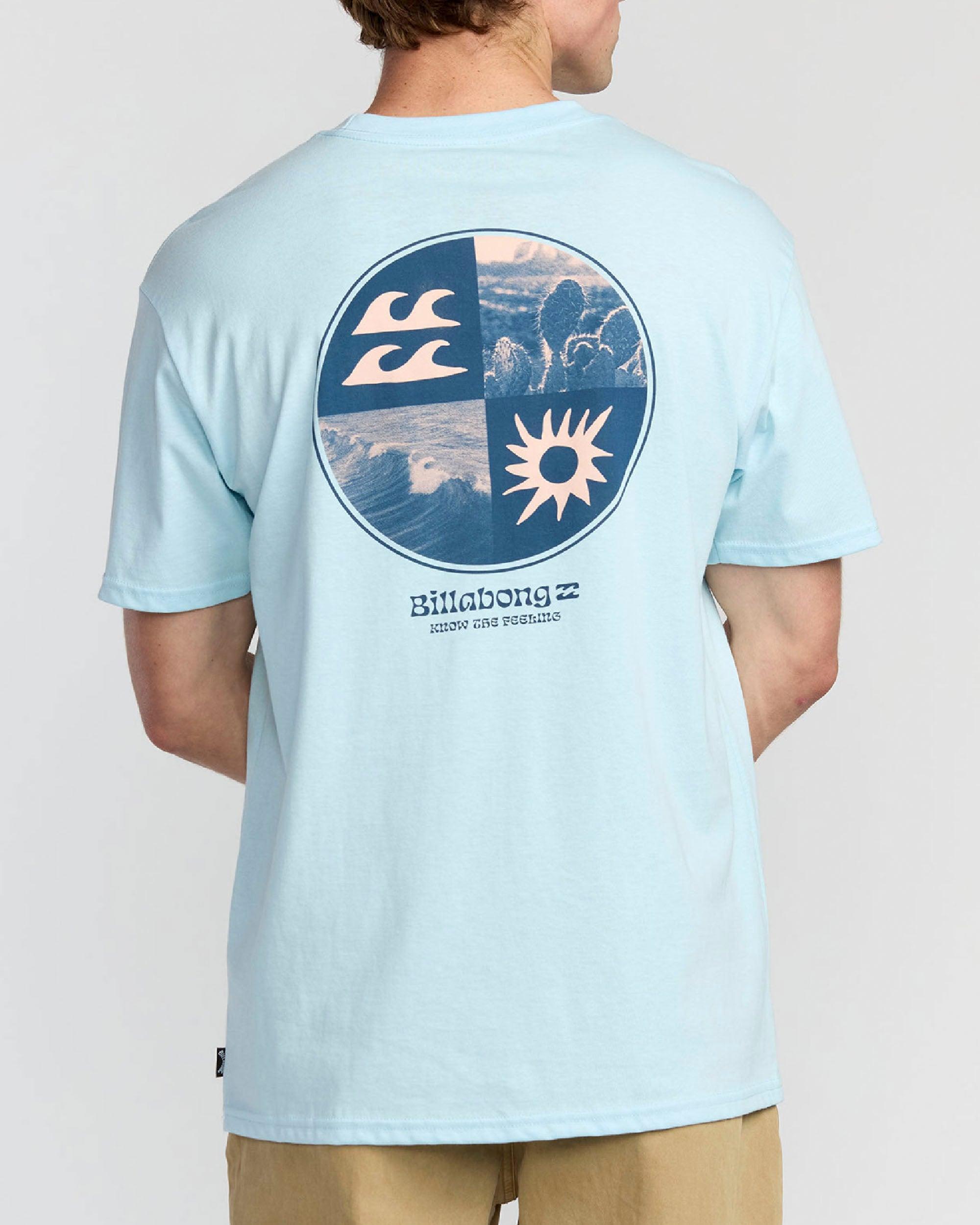 Twin Fins T-Shirt - Coastal Blue Male Product Image