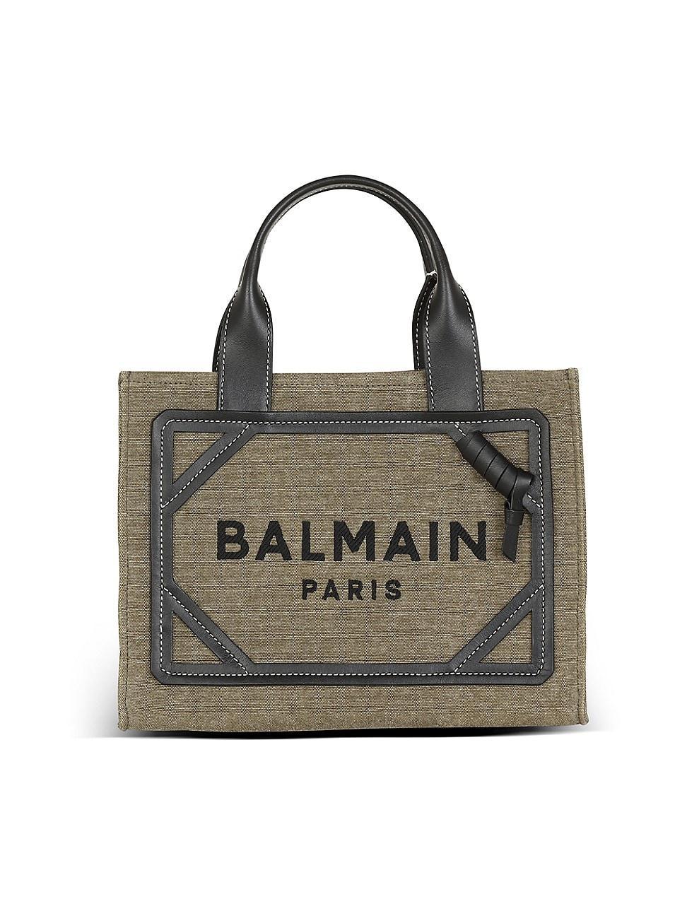Womens Small B-Army Logo Canvas Shopper Tote Bag Product Image