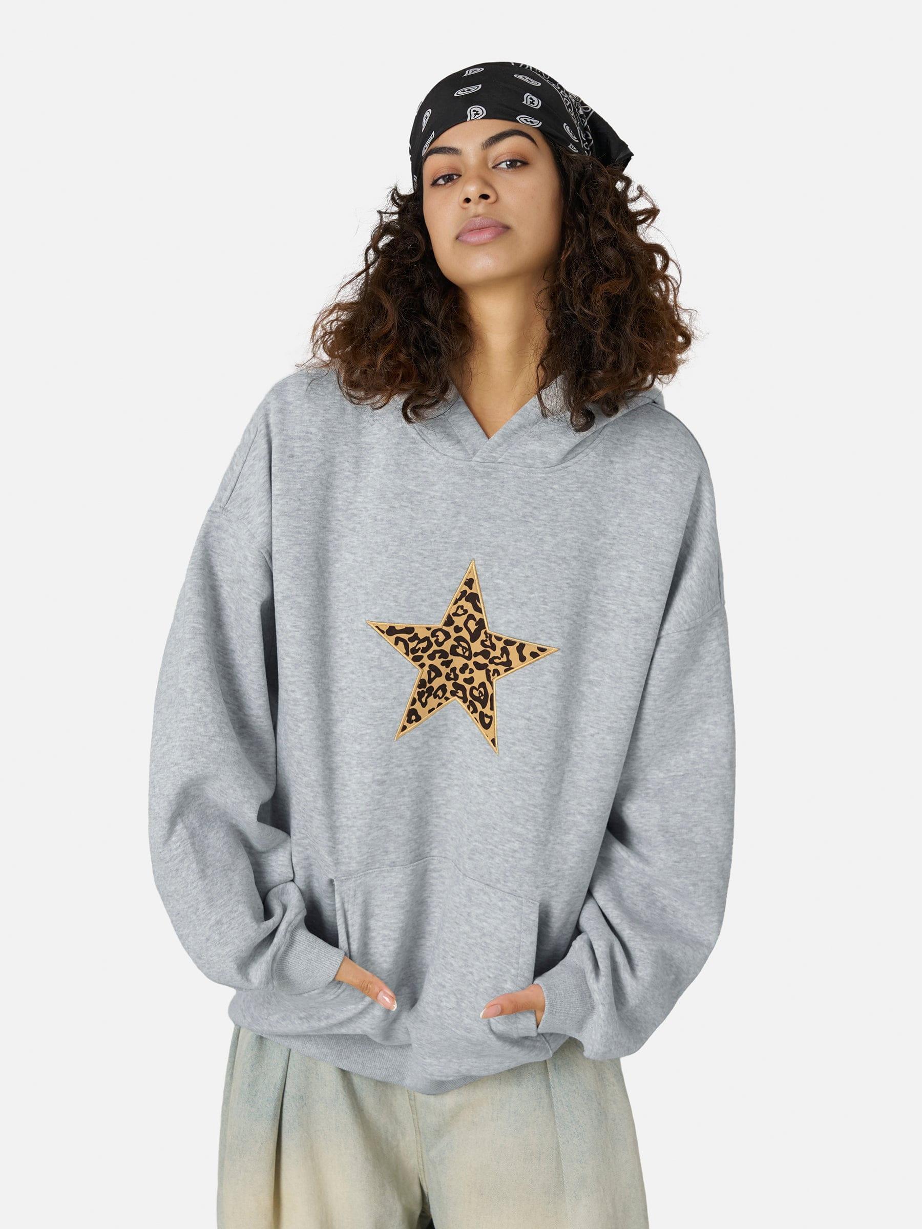 Aelfric Eden Leopard Star Graphic Hoodie Product Image