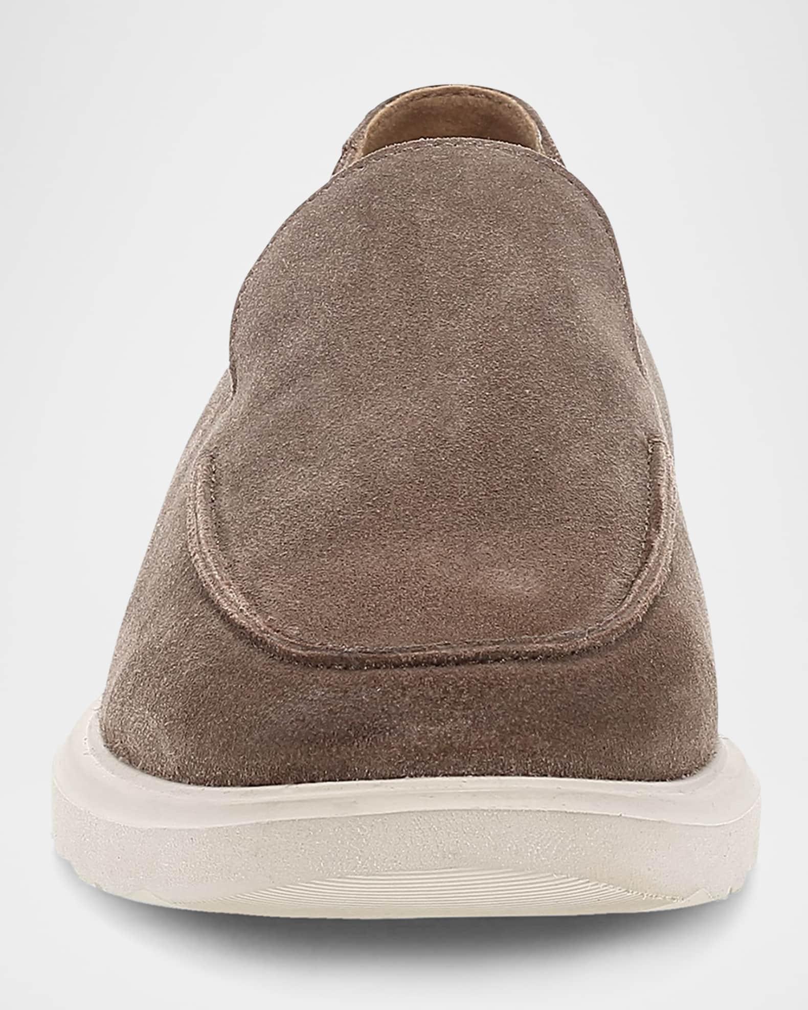 Flaneur Curly Shearling-Lined Suede Loafers Product Image