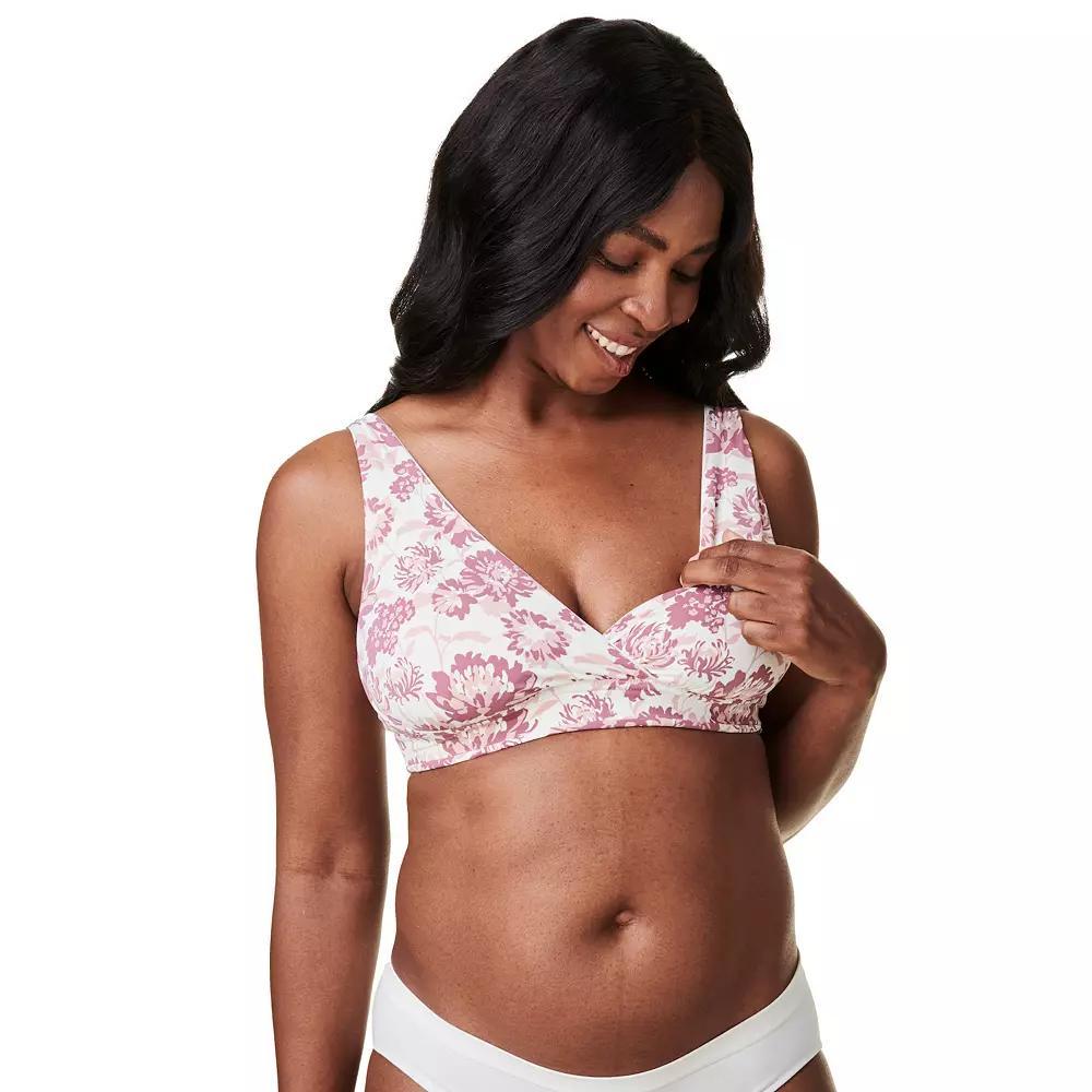 Women's Bravado Designs Ballet Wireless Maternity & Nursing Bralette 1260VBA, Size: Small, Flora Product Image