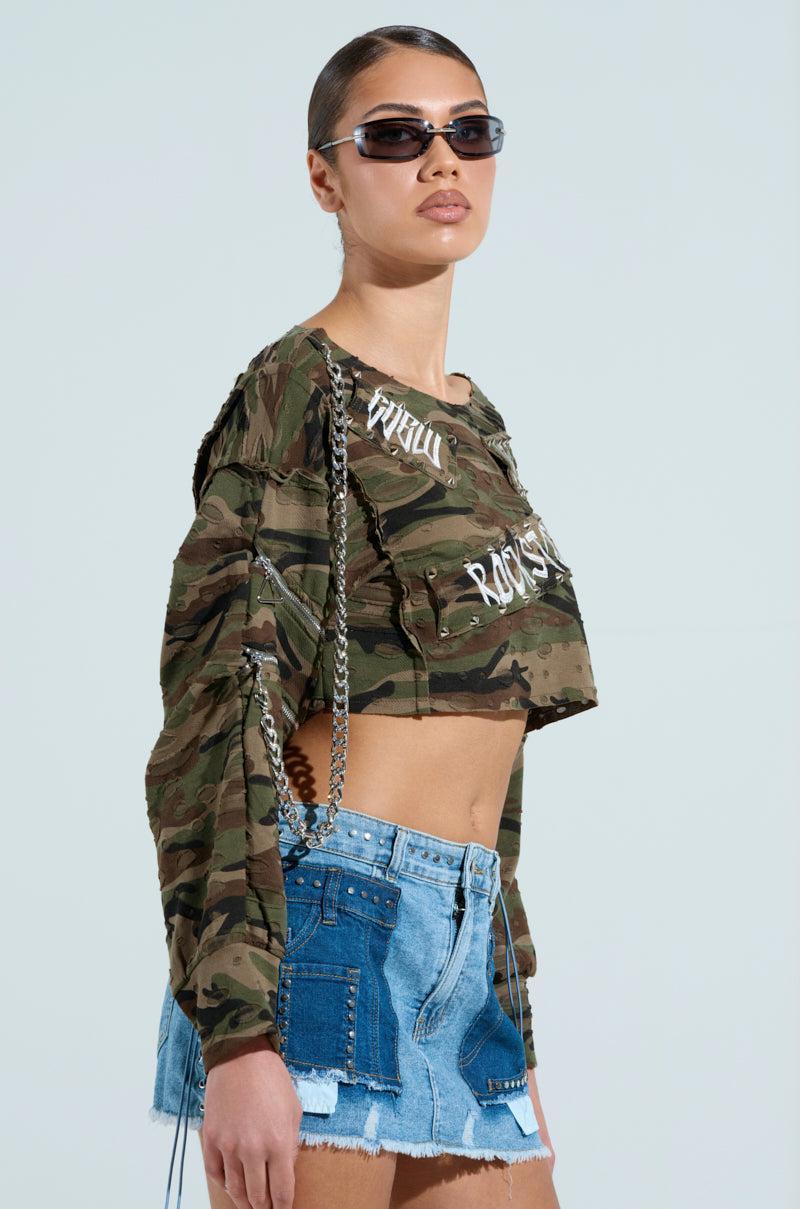 ROCKSTAR CAMO TOP Product Image