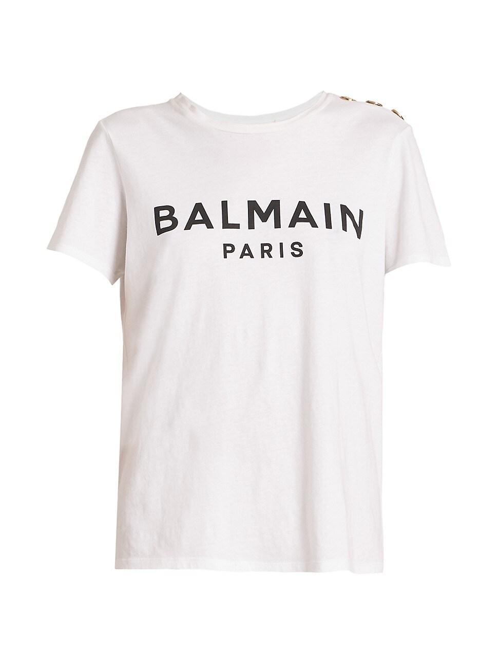 3-Button Flocked Logo T-Shirt Product Image