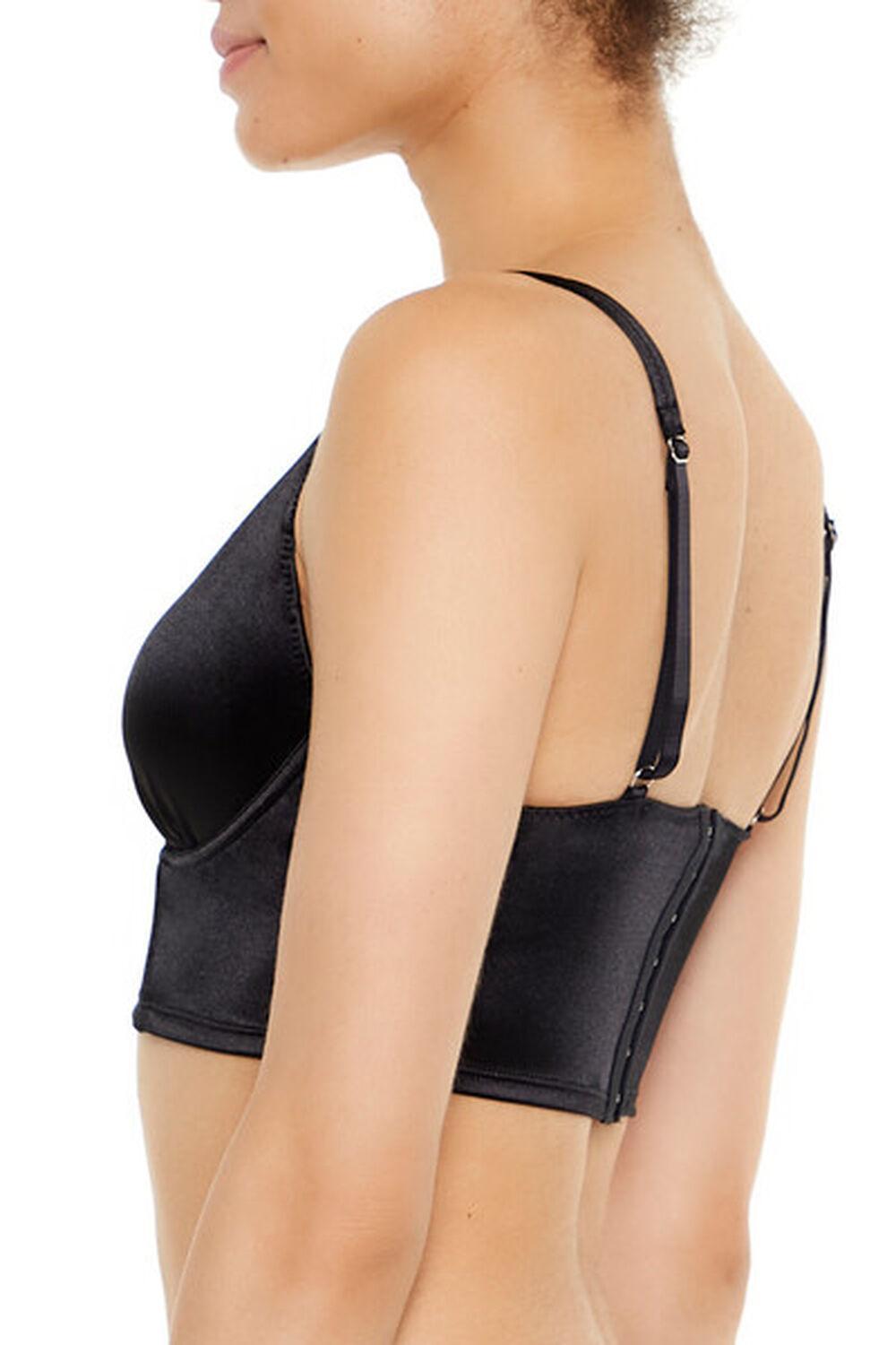 Satin Hook-and-Eye Bra | Forever 21 Product Image