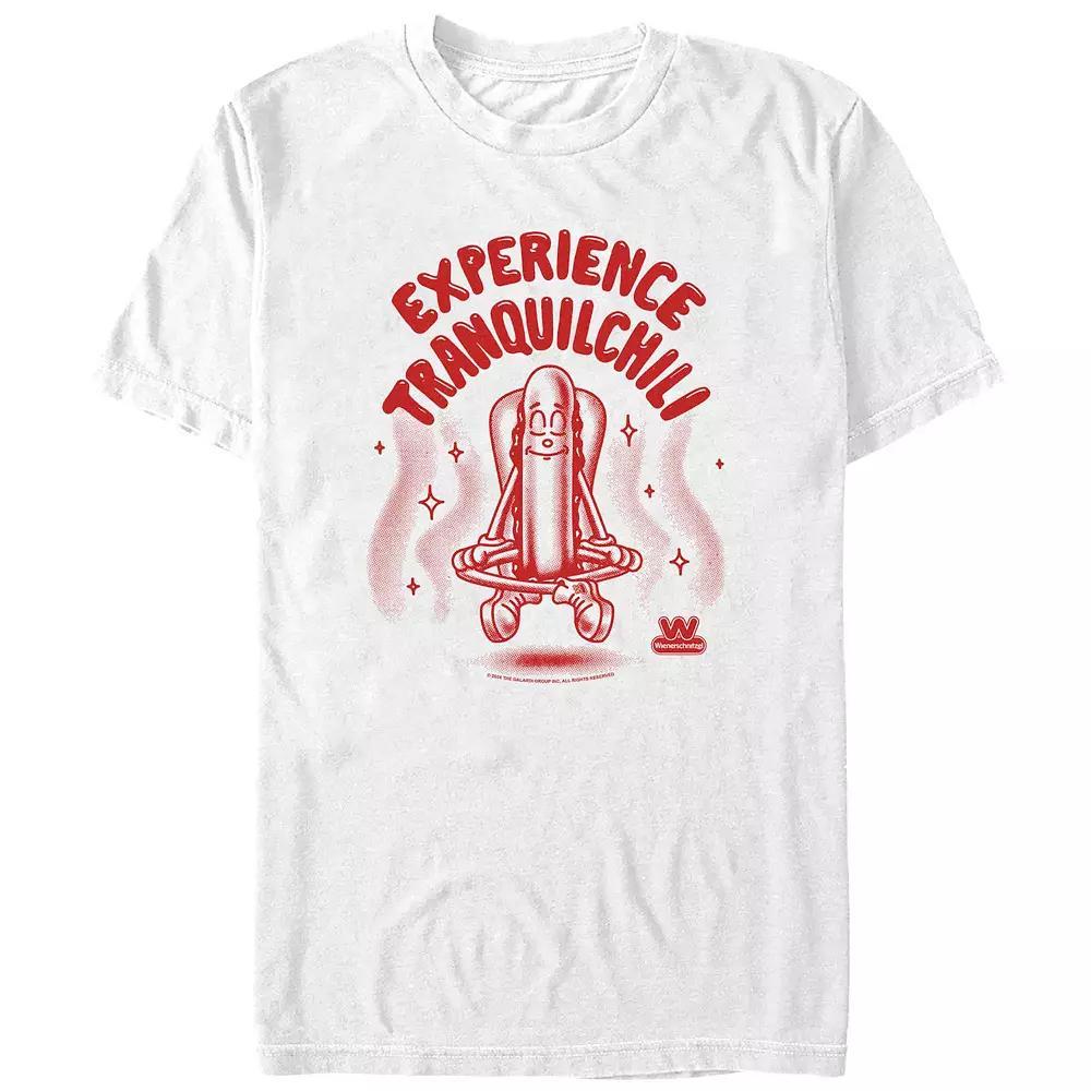 Men's Wienerschnitzel Experience Tranquilchilli Graphic Tee, Size: XL, White Product Image