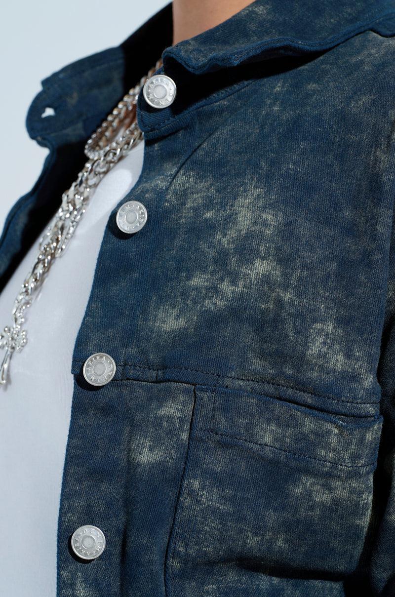 UNFORGETTABLE STACKED LONG SLEEVE BUTTON DOWN Product Image