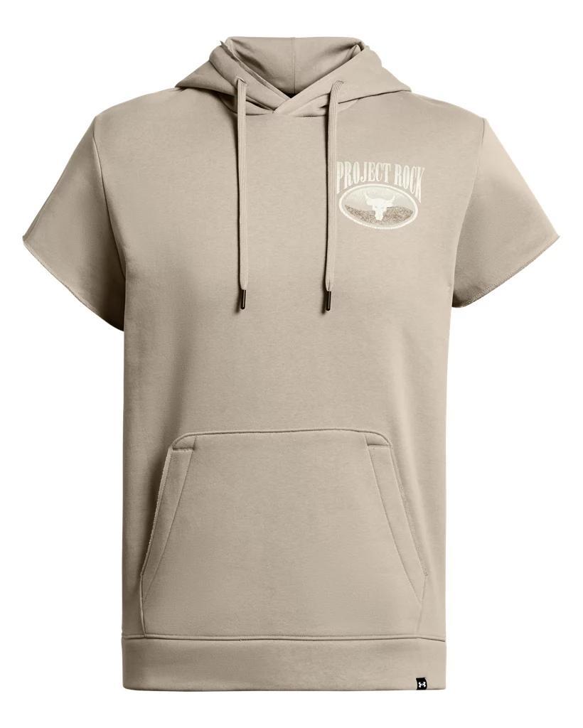 Men's Project Rock Essential Fleece Short Sleeve Hoodie Product Image