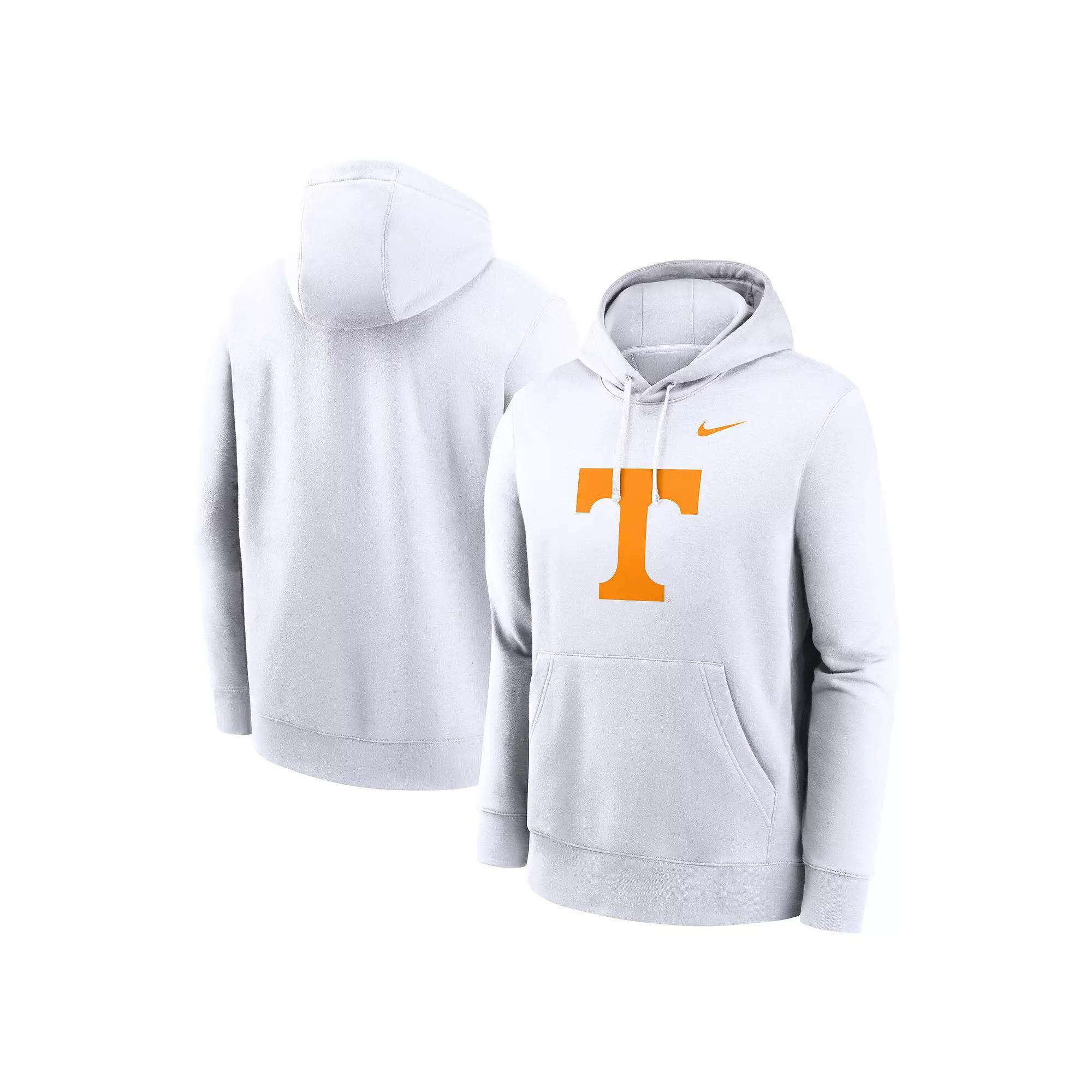 Men's Nike White Tennessee Volunteers Primetime Evergreen Club Fleece Pullover Hoodie, Size: Medium Product Image