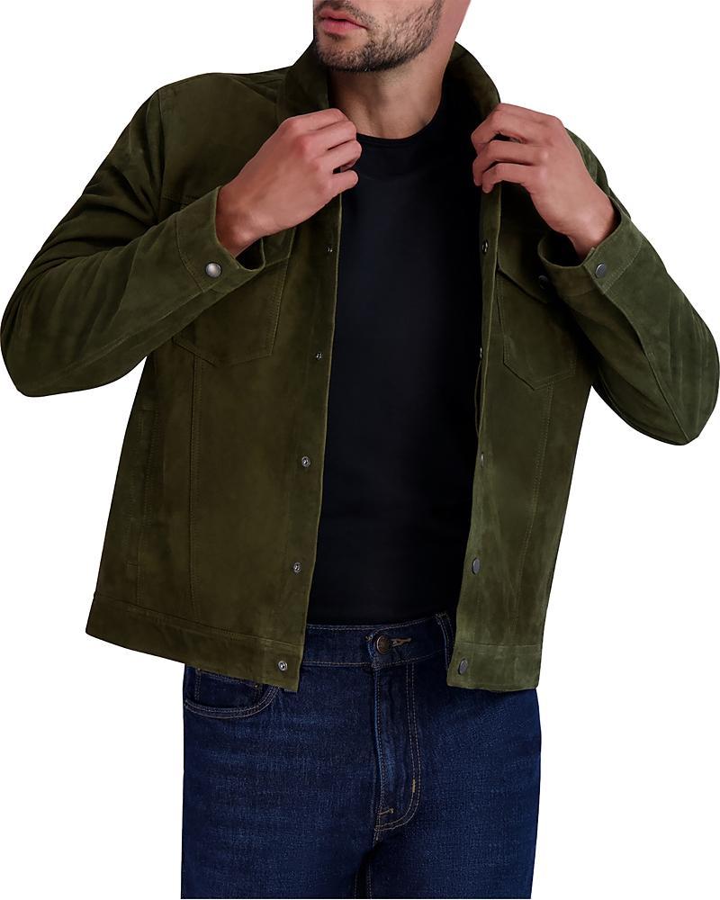 Cole Haan Suede Trucker Jacket Product Image