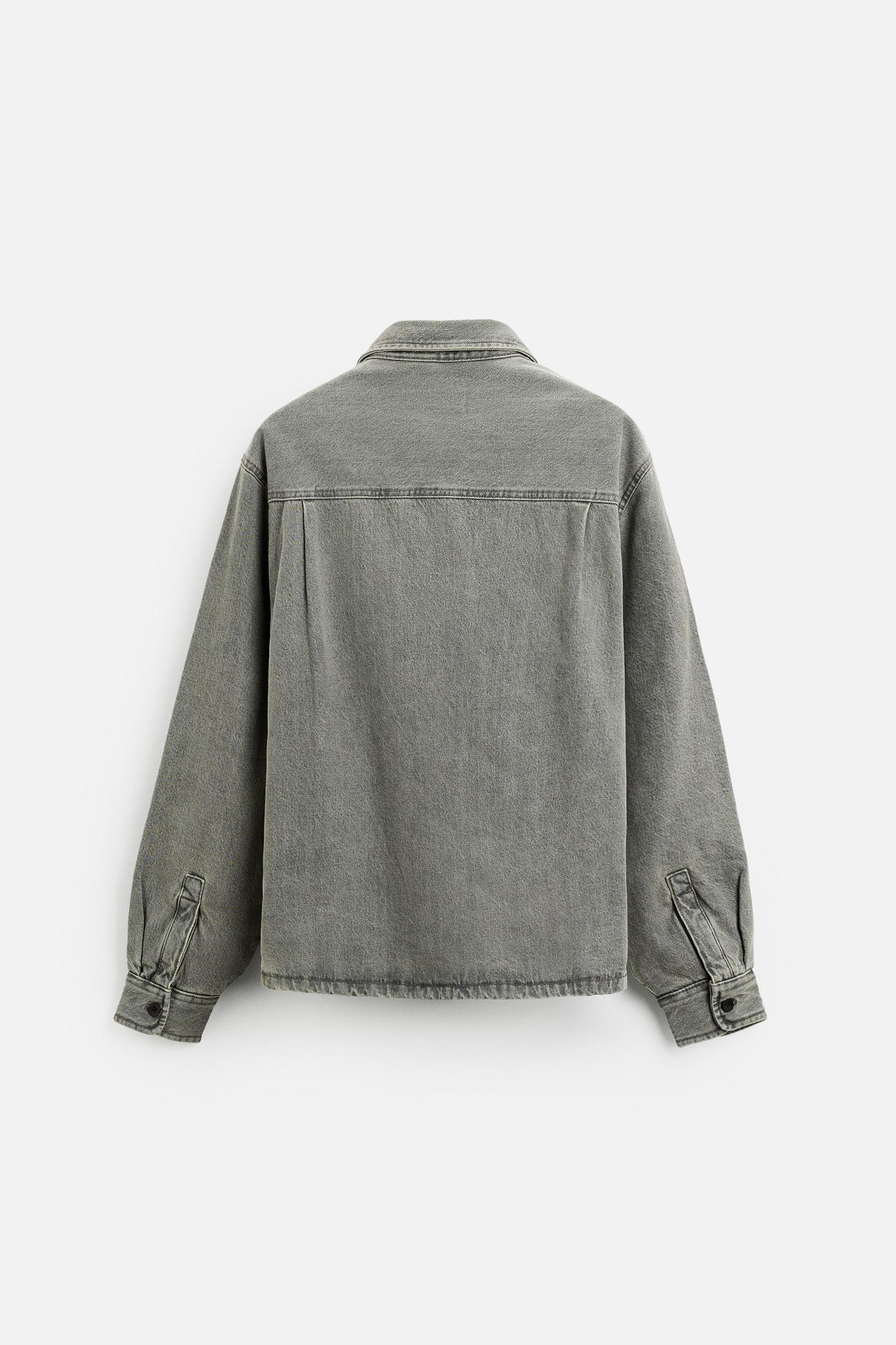 WASHED DENIM OVERSHIRT Product Image
