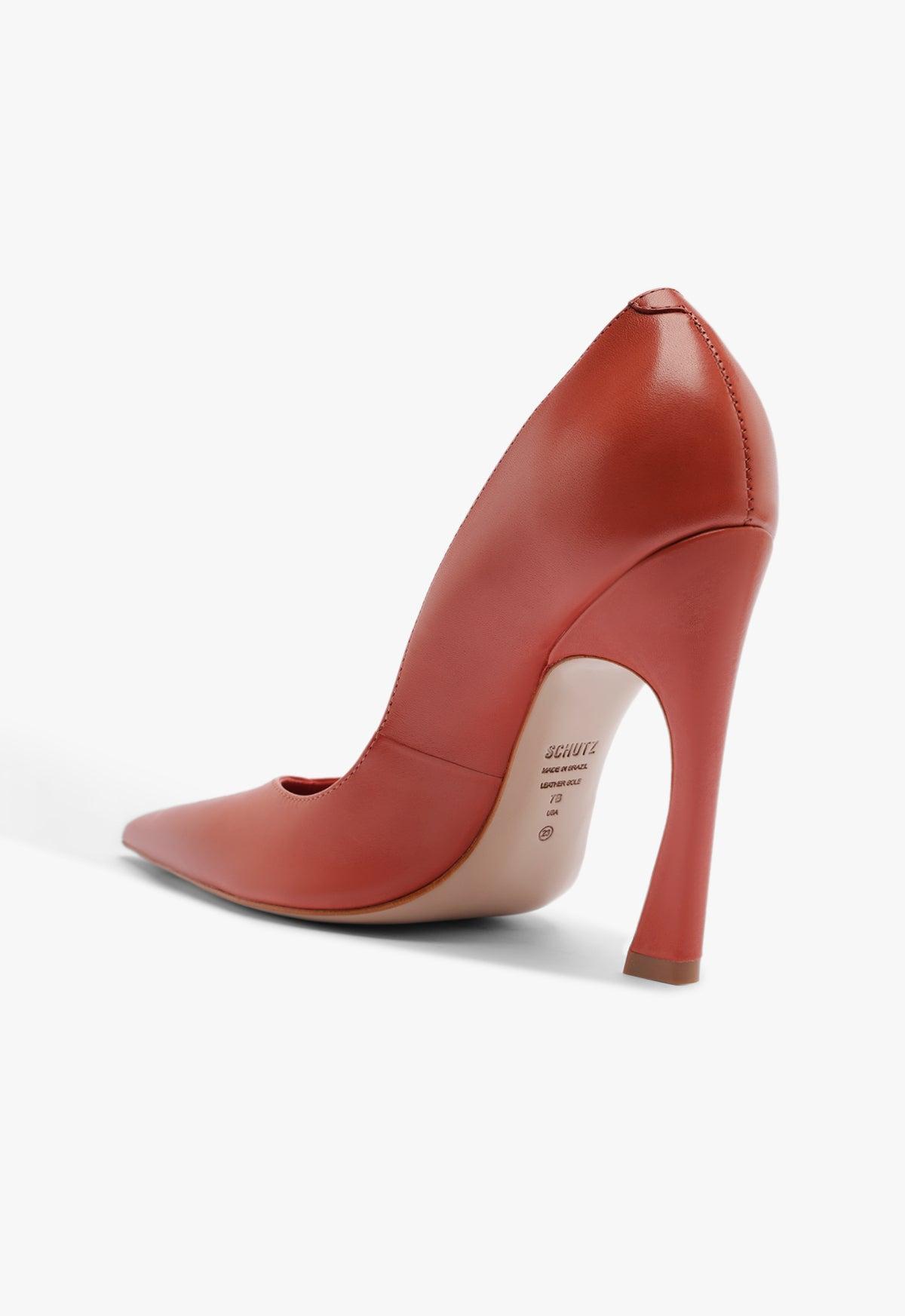 Lexi High Sculptural Red Pump Product Image
