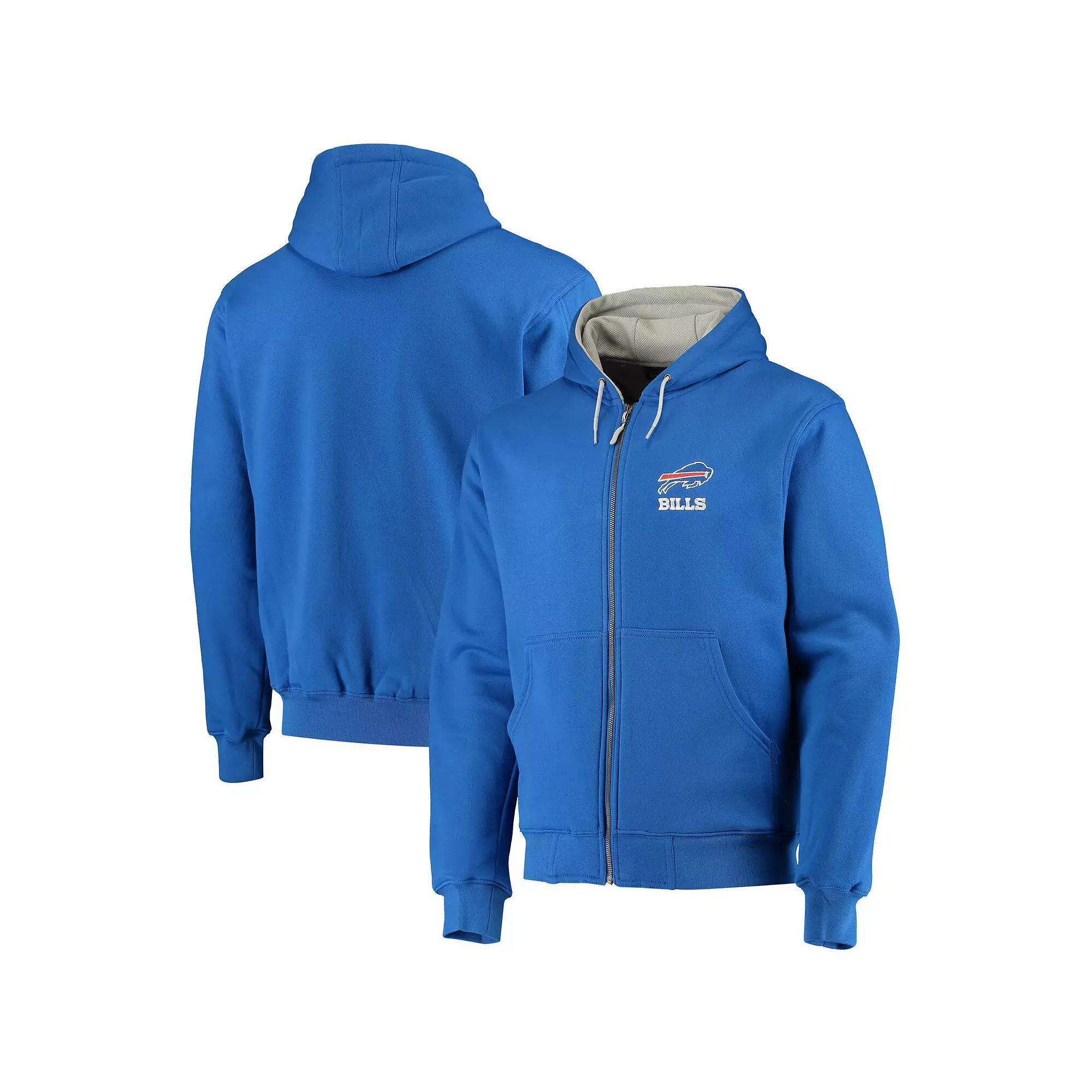 Mens Dunbrooke Royal Los Angeles Chargers Craftsman Thermal-Lined Full-Zip Hoodie Product Image