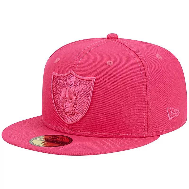 Men's New Era Pink Las Vegas Raiders Color Pack 59FIFTY Fitted Hat, Size: 7 3/4, Lvr Pink Product Image