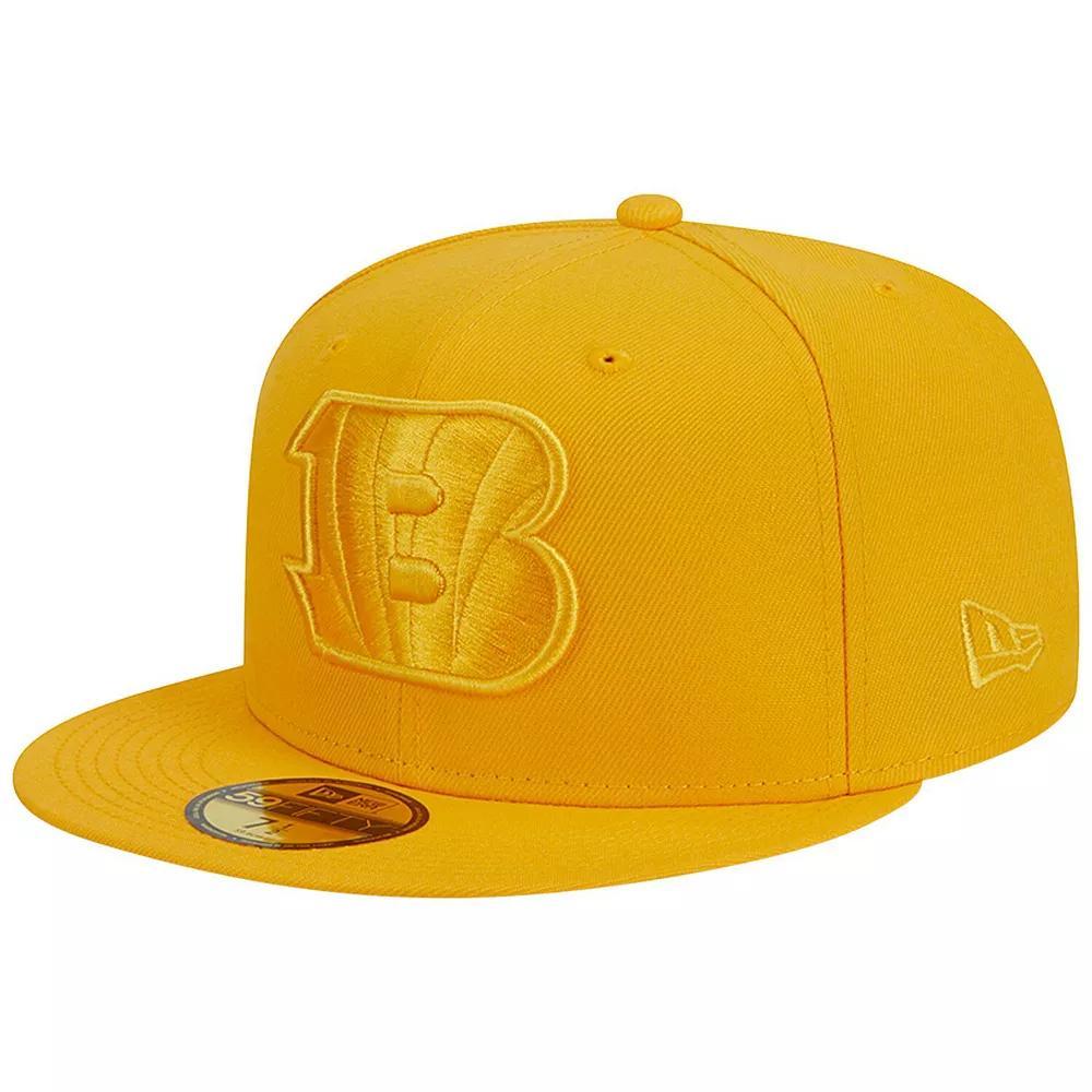 Men's New Era Gold Cincinnati Bengals Color Pack 59FIFTY Fitted Hat, Size: 7 5/8 Product Image