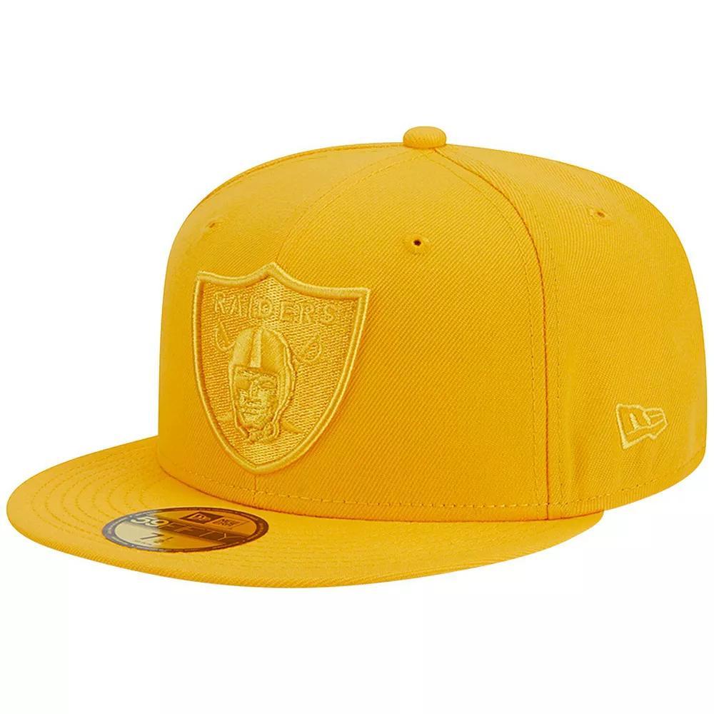 Men's New Era Gold Las Vegas Raiders Color Pack 59FIFTY Fitted Hat, Size: 7 3/8, Lvr Gold Product Image