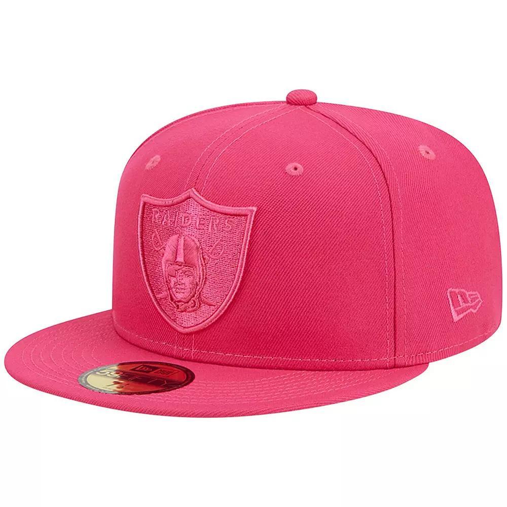 Men's New Era Pink Las Vegas Raiders Color Pack 59FIFTY Fitted Hat, Size: 7 3/4, Lvr Pink Product Image