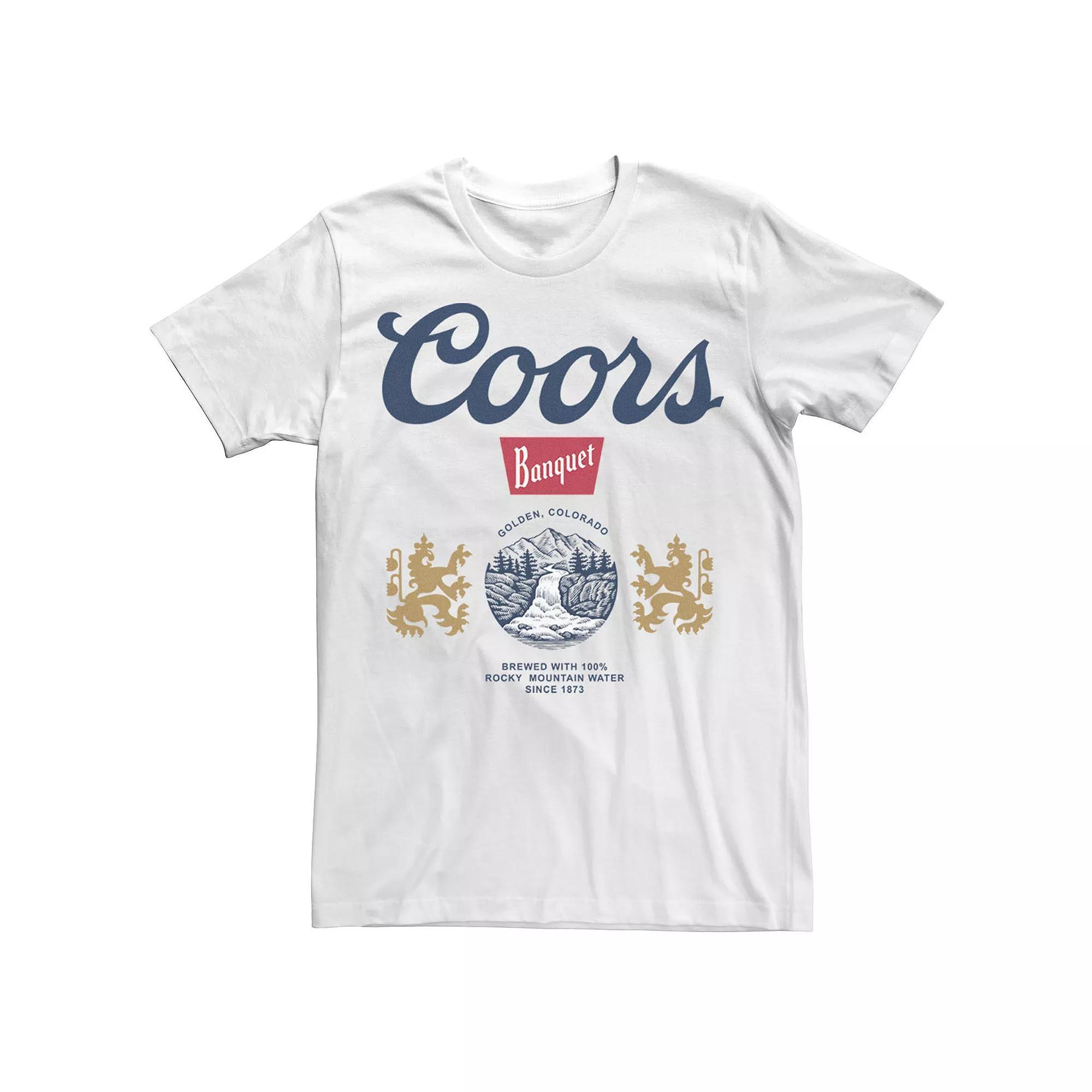 Big & Tall Miller Coors Golden Coors COlorado Banquet Picture Tee, Men's, Size: 5XL, White Product Image