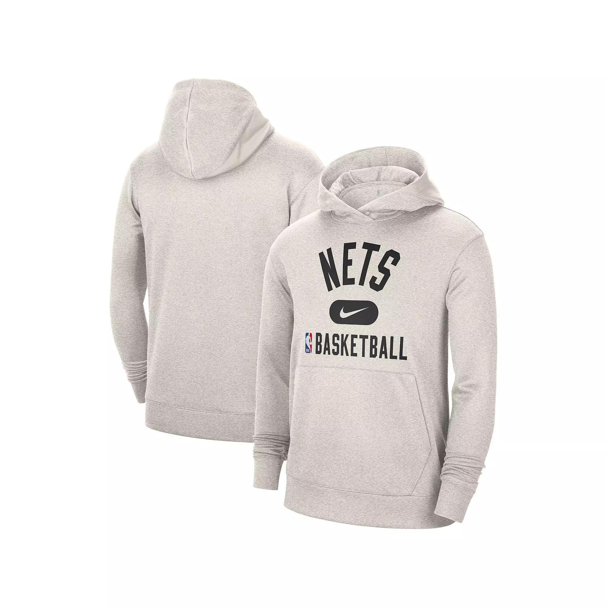 Men's Nike White Brooklyn Nets 2021-2022 Spotlight On Court Performance Practice Pullover Hoodie, Size: Medium Product Image