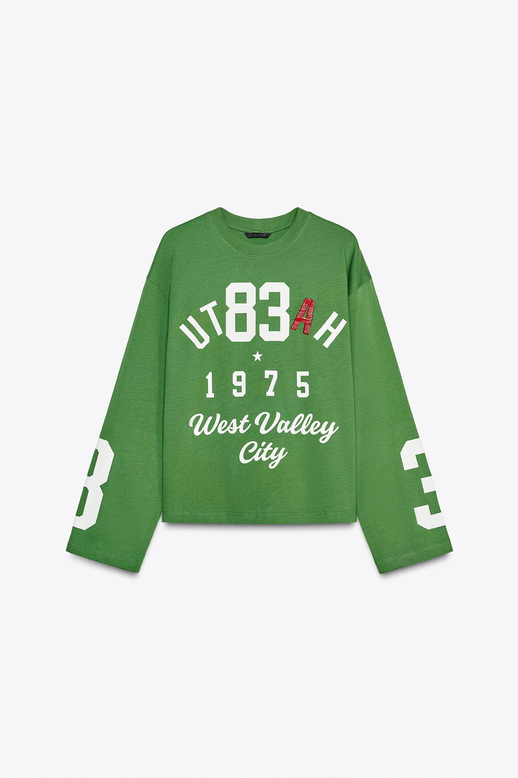 EMBROIDERED TEXT T-SHIRT Product Image