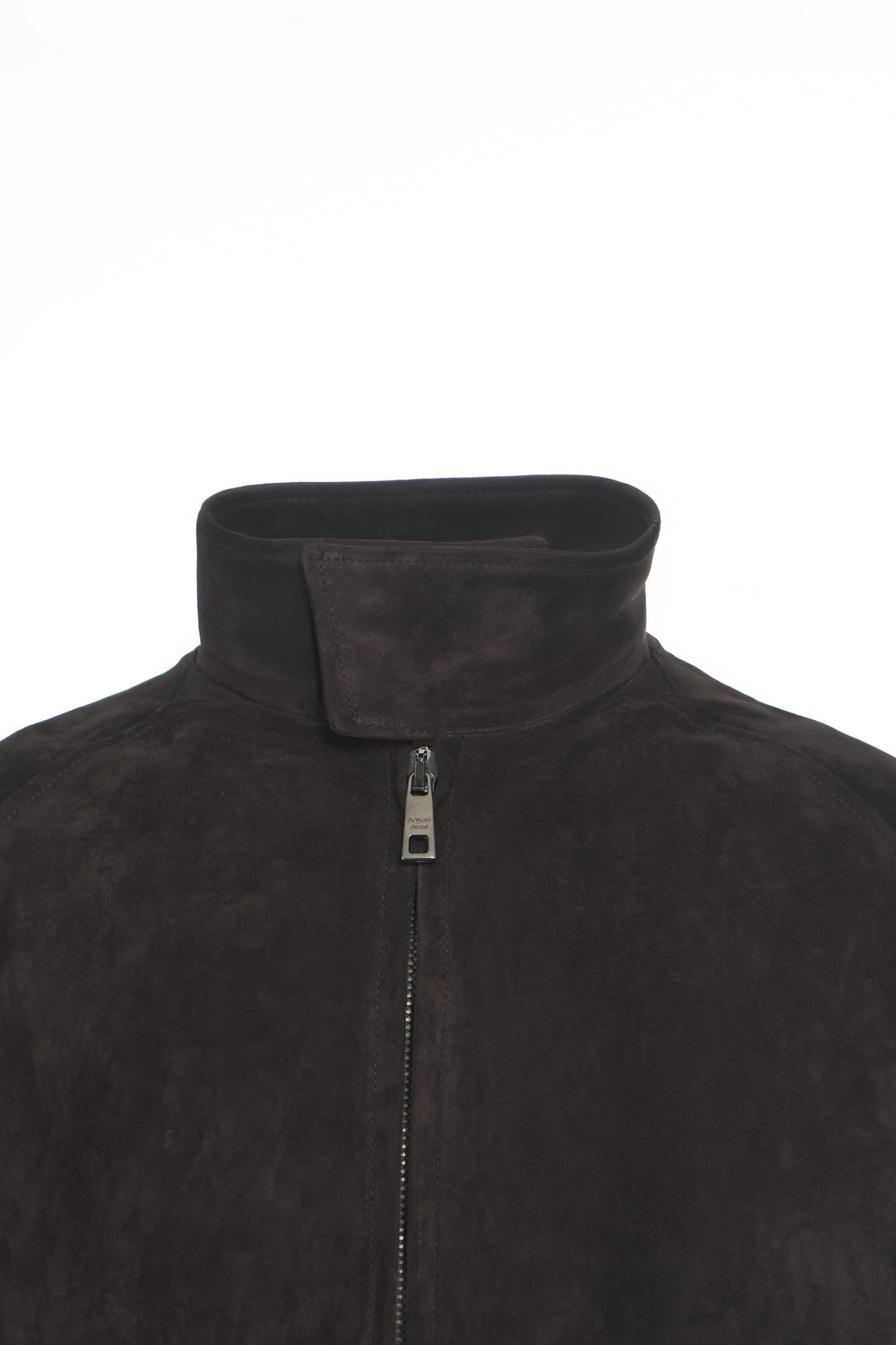 Suede bomber jacket Product Image