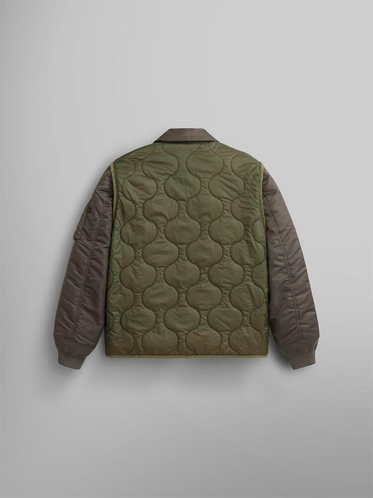 MIXED MEDIA QUILTED UTILITY JACKET Product Image