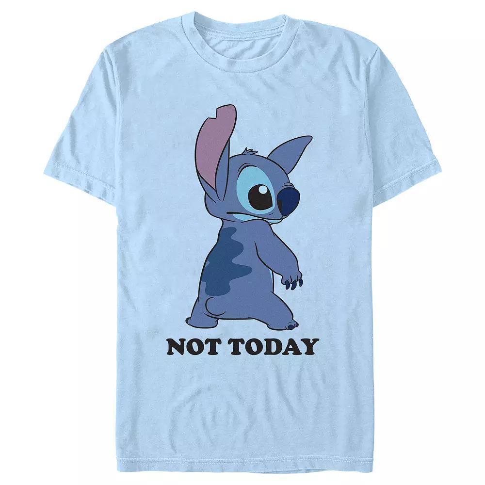 Disney's Lilo & Stitch Not Today Stitch Men's Graphic Tee, Size: Small, Light Blue Product Image
