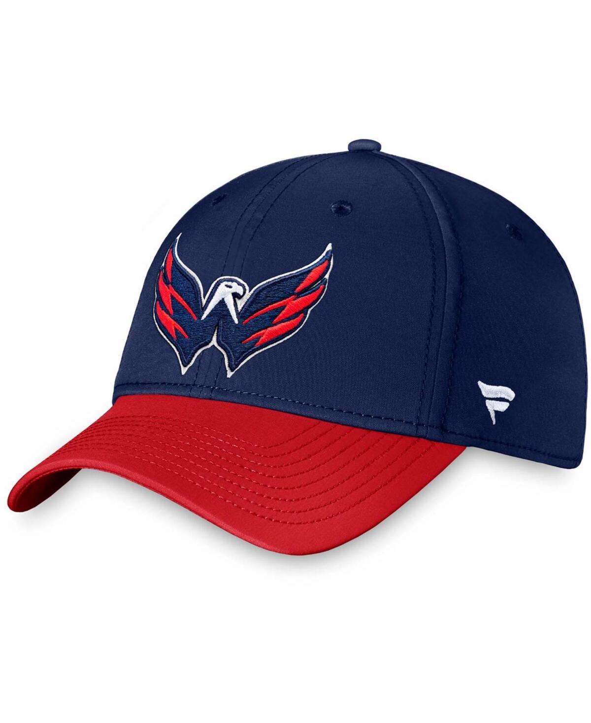 Men's Fanatics Branded Navy Washington Capitals Core Primary Logo Flex Hat, Size: Small/Medium, Blue Product Image