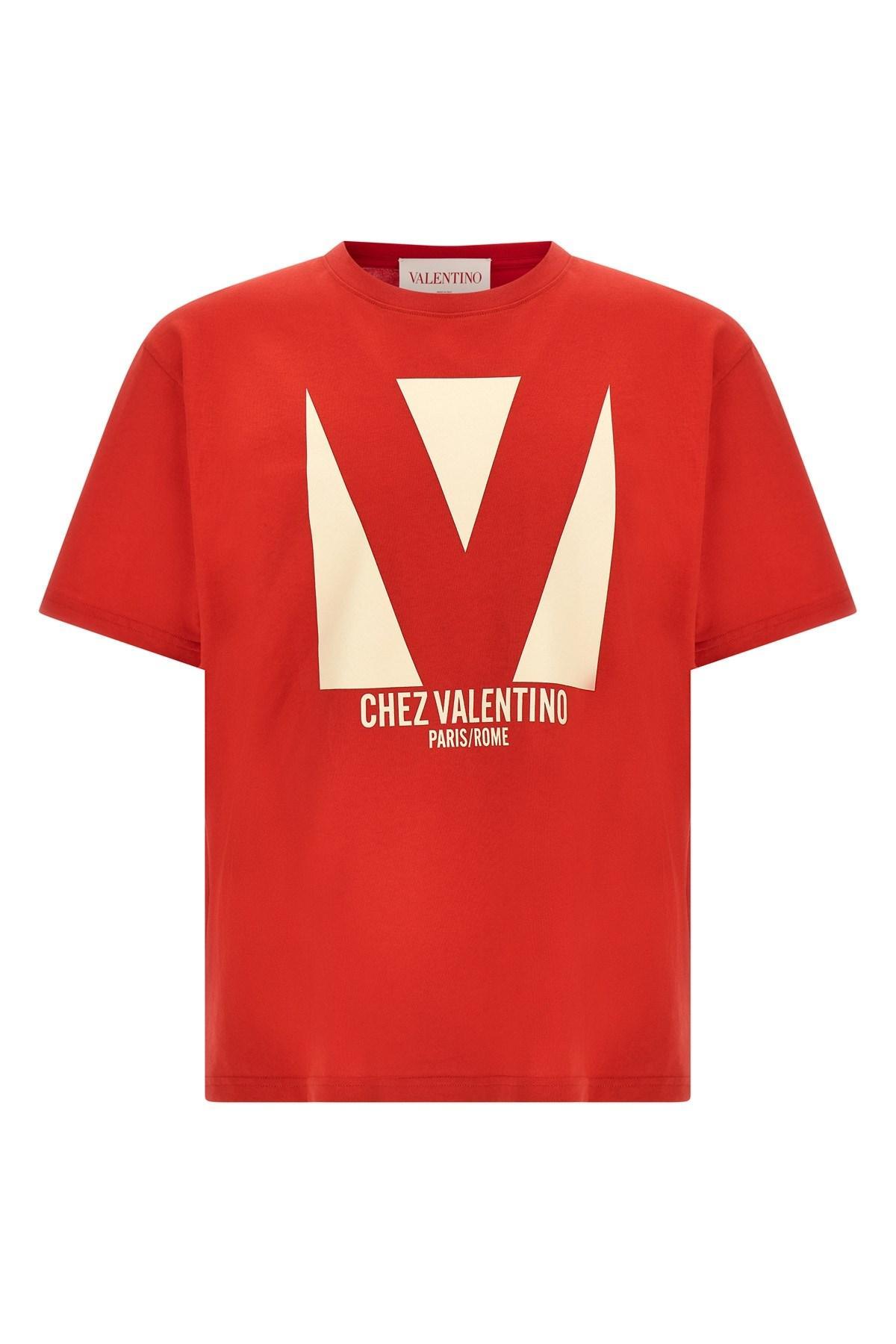 VALENTINO T-shirt Logo In Red Product Image