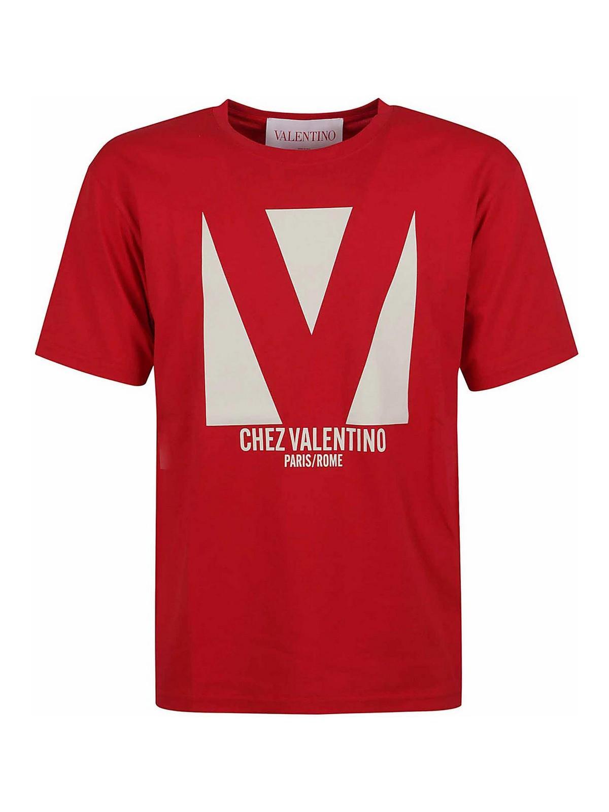 VALENTINO T-shirt Logo In Red Product Image