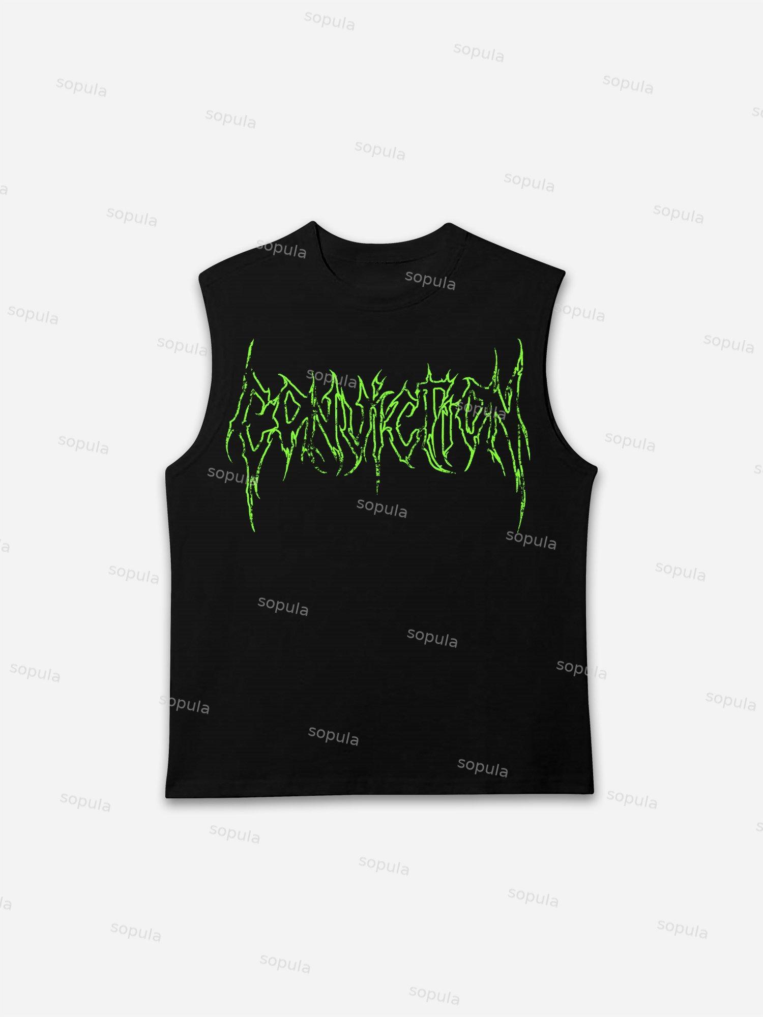 Sopula Men's Casual Conviction3 Graphics Cotton Tank Top Product Image