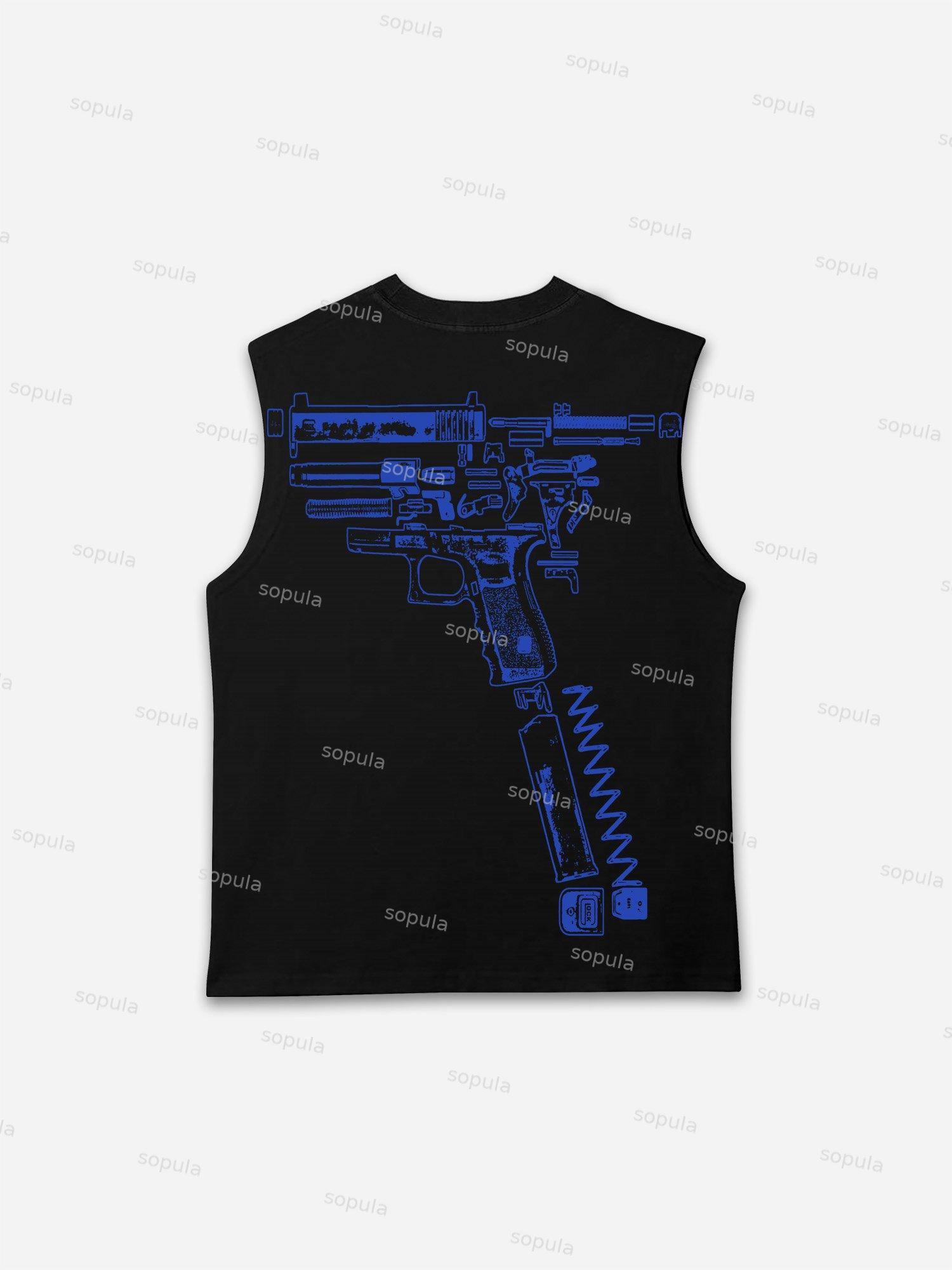 Vintage In Glock We Trust Graphic Tank Top Product Image