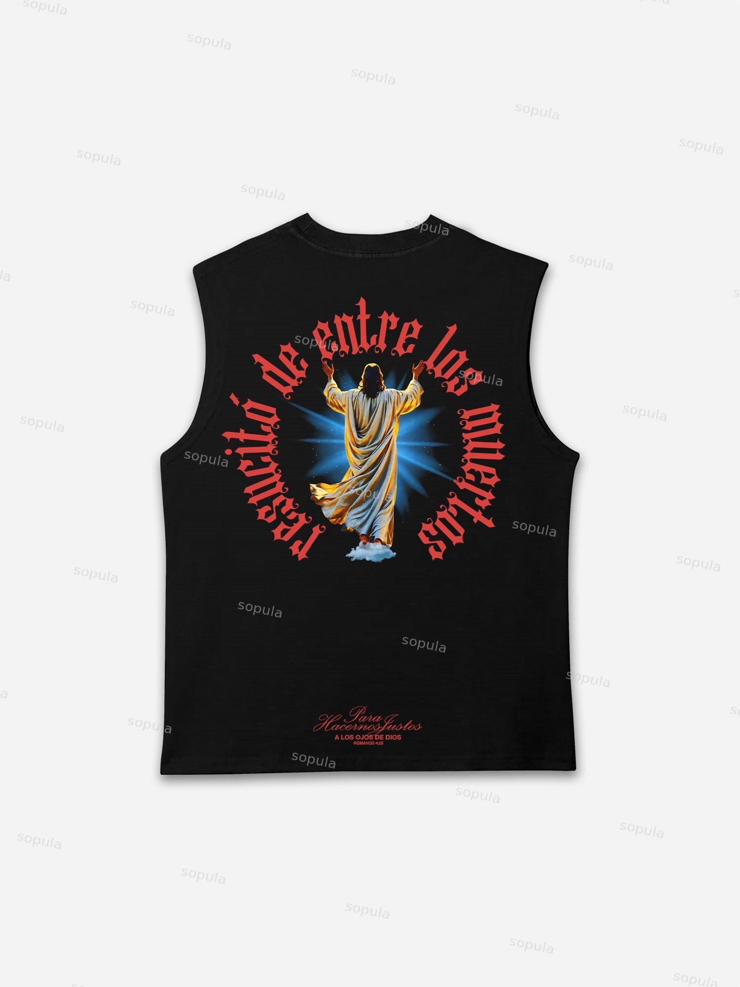 Eye Of God Jesus Graphic Tank Top Product Image