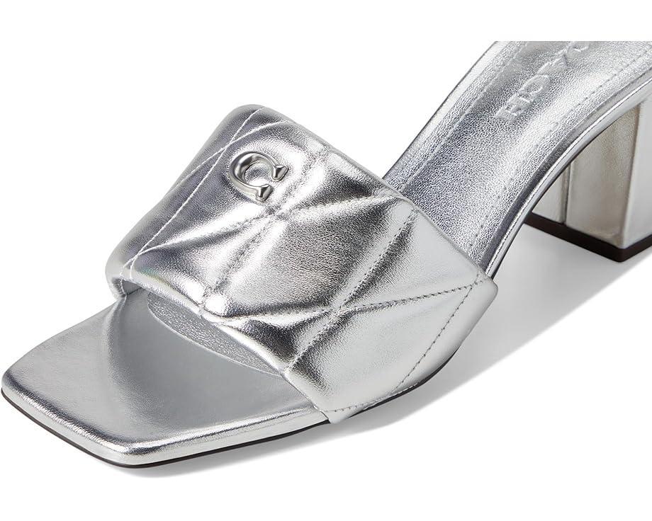 Women's COACH Holly Block Heel Sandals with Quilting Product Image