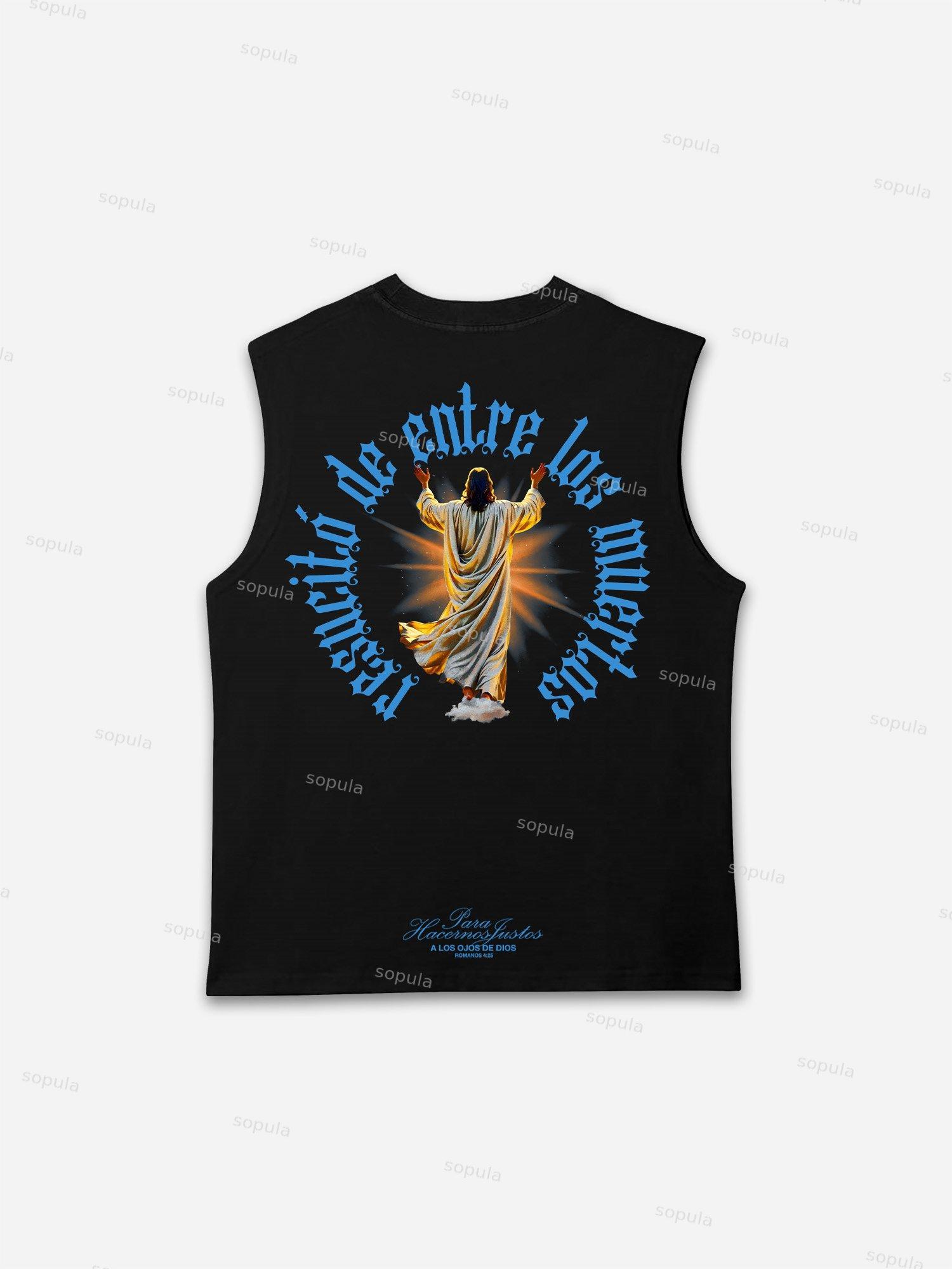 Eye Of God Jesus Graphic Tank Top Product Image