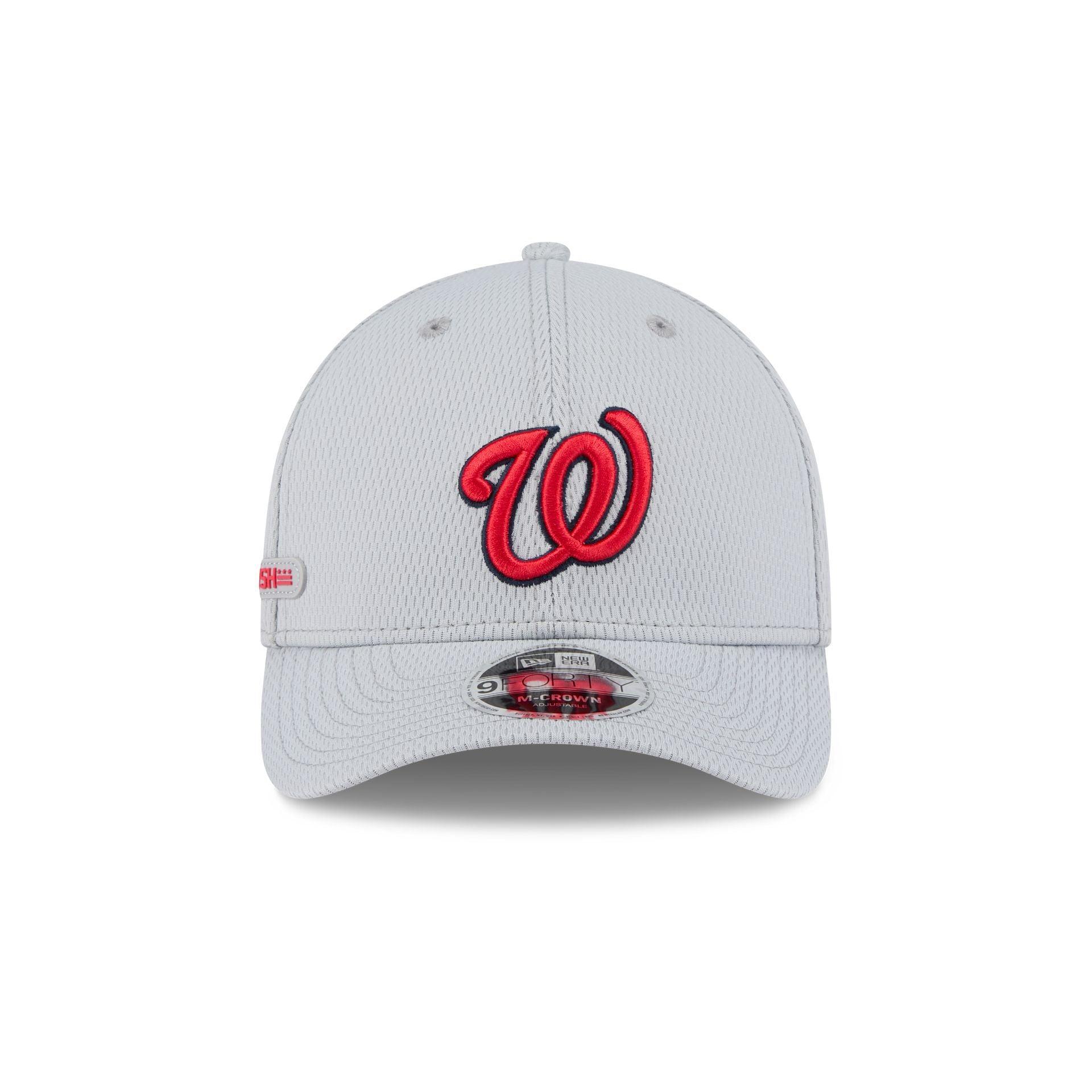 Washington Nationals 2025 Clubhouse Gray 9FORTY M-Crown Snapback Hat Male Product Image