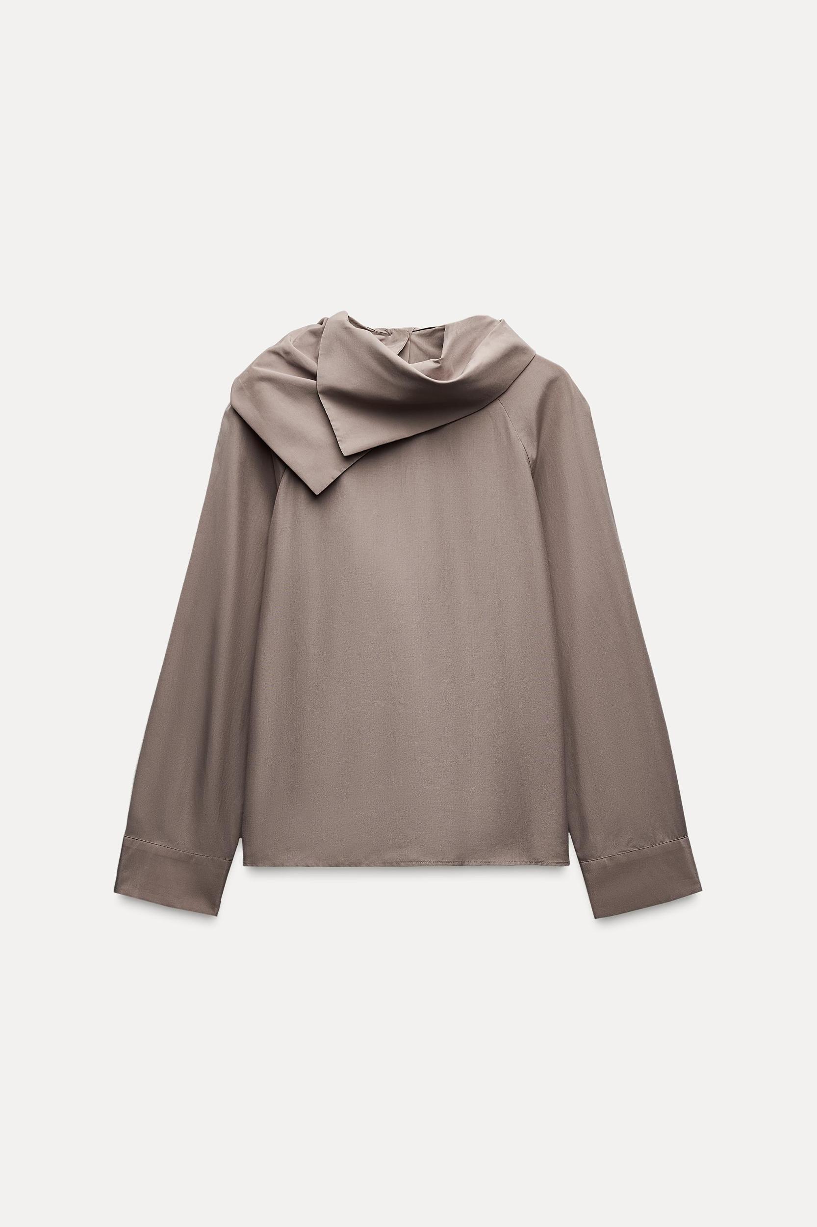 SILK BLEND BLOUSE ZW COLLECTION Product Image