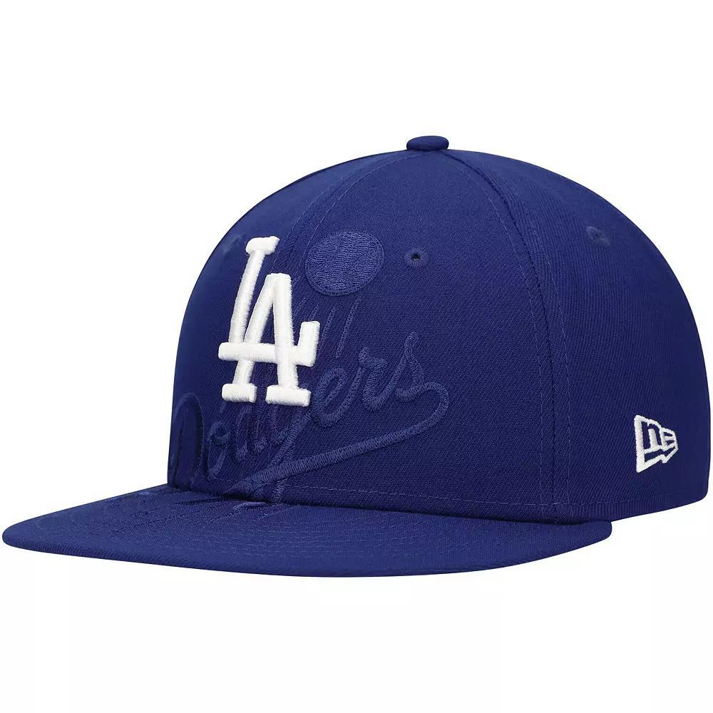 Men's New Era Royal Los Angeles Dodgers Shadow Logo 59FIFTY Fitted Hat, Size: 7 3/4, Blue Product Image