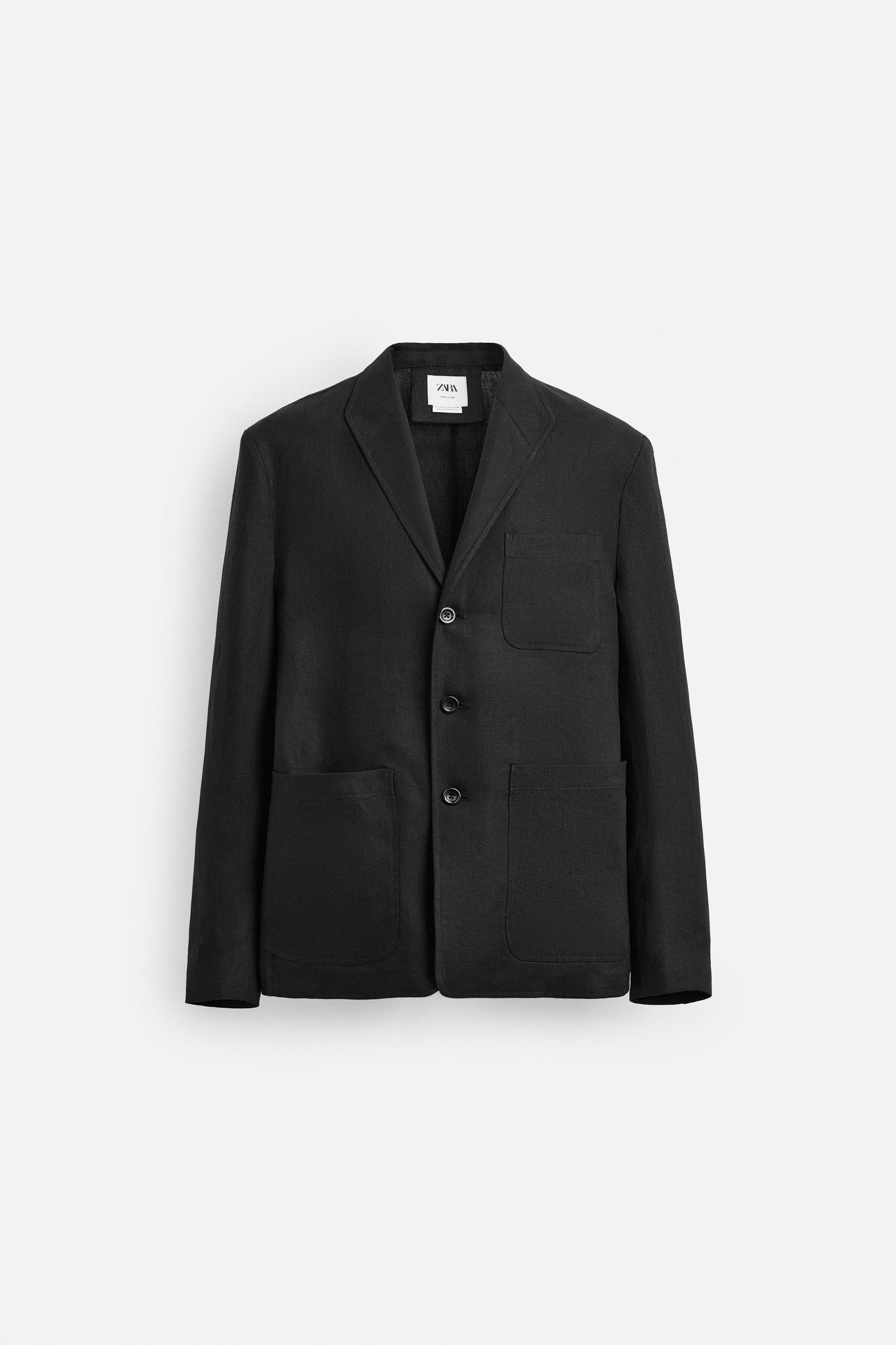 LIMITED EDITION 100% LINEN RELAXED FIT SUIT BLAZER Product Image