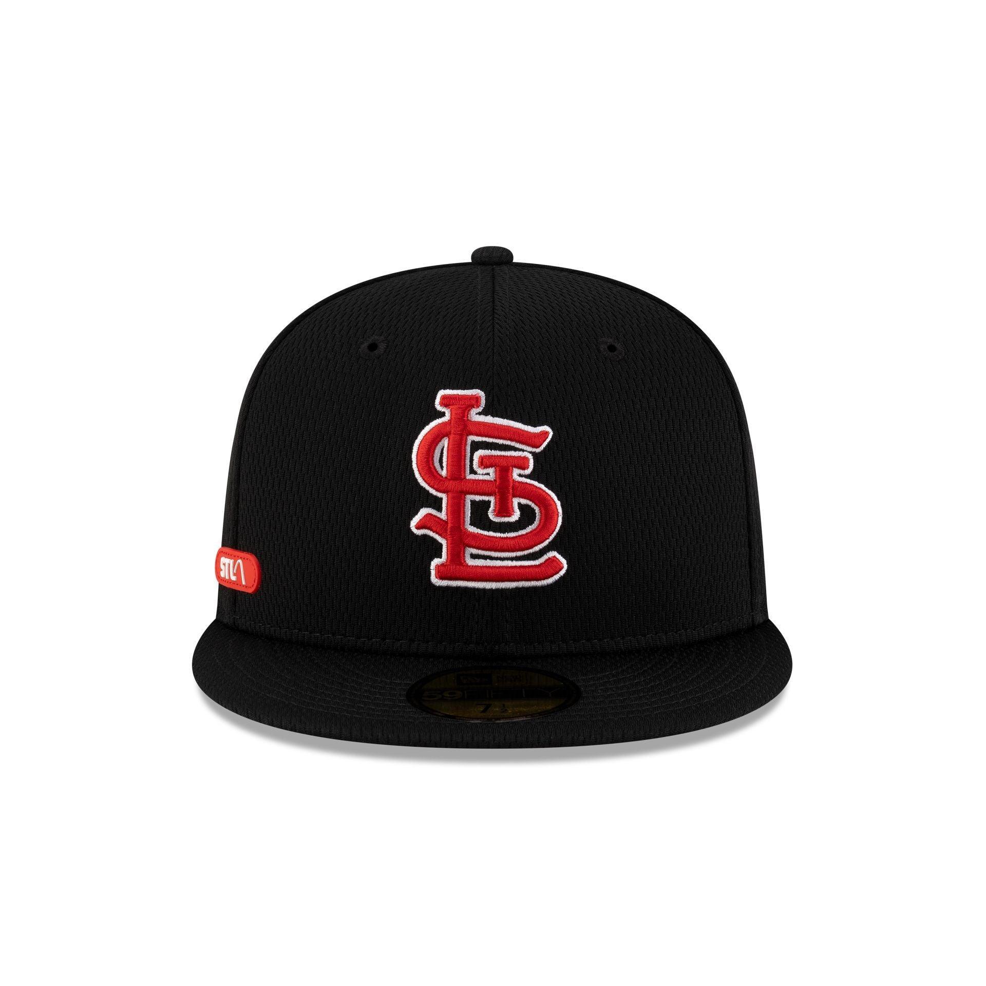 St. Louis Cardinals 2025 Clubhouse Black 59FIFTY Fitted Hat Male Product Image