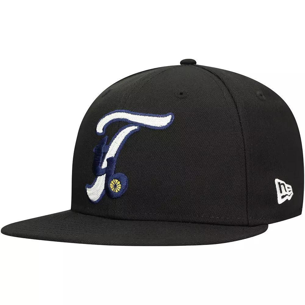 Men's New Era Black Tampa Bay Rays  Duo Logo 2.0 59FIFTY Fitted Hat, Size: 8 Product Image