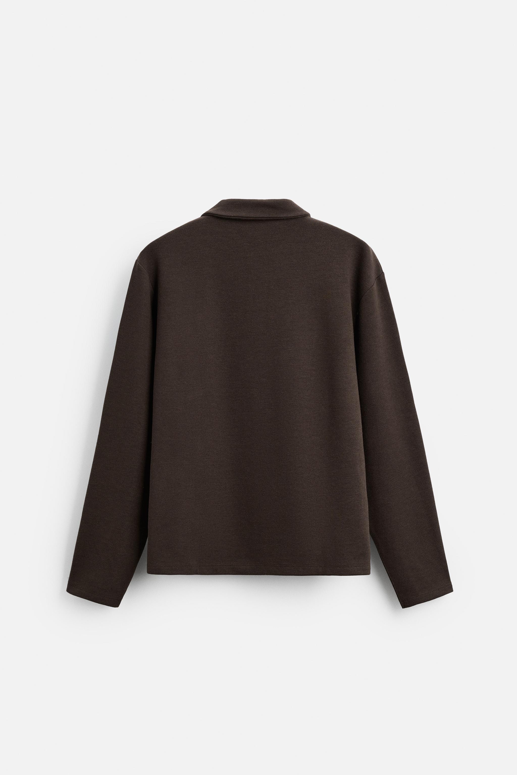 BRUSHED INTERLOCK POLO SHIRT Product Image