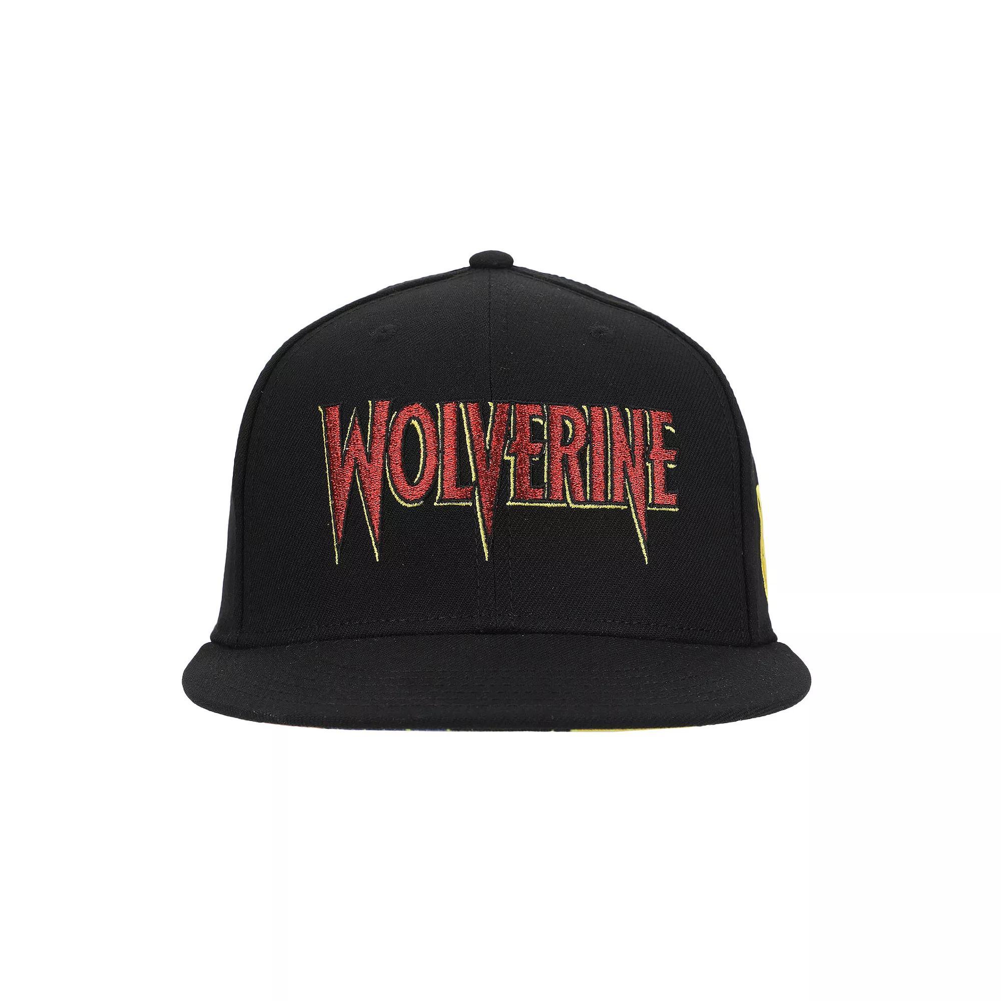Men's Marvel Wolverine Slashed Title Adjustable Hat, Black Product Image
