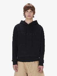 HOODIE WITH LOGO EMBROIDERY in black | JW Anderson US  Product Image