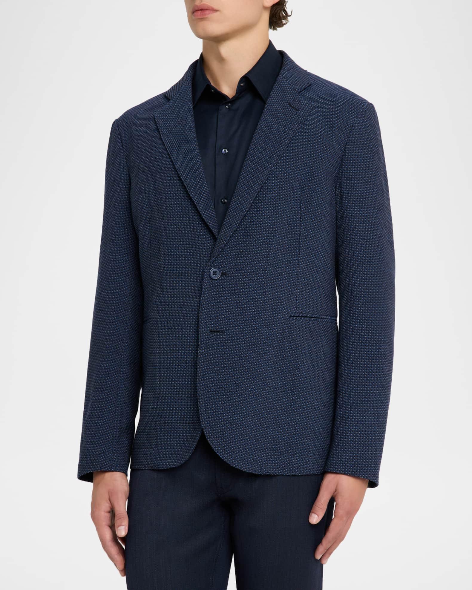 Men's Jacquard Wool Soft Sport Coat Product Image