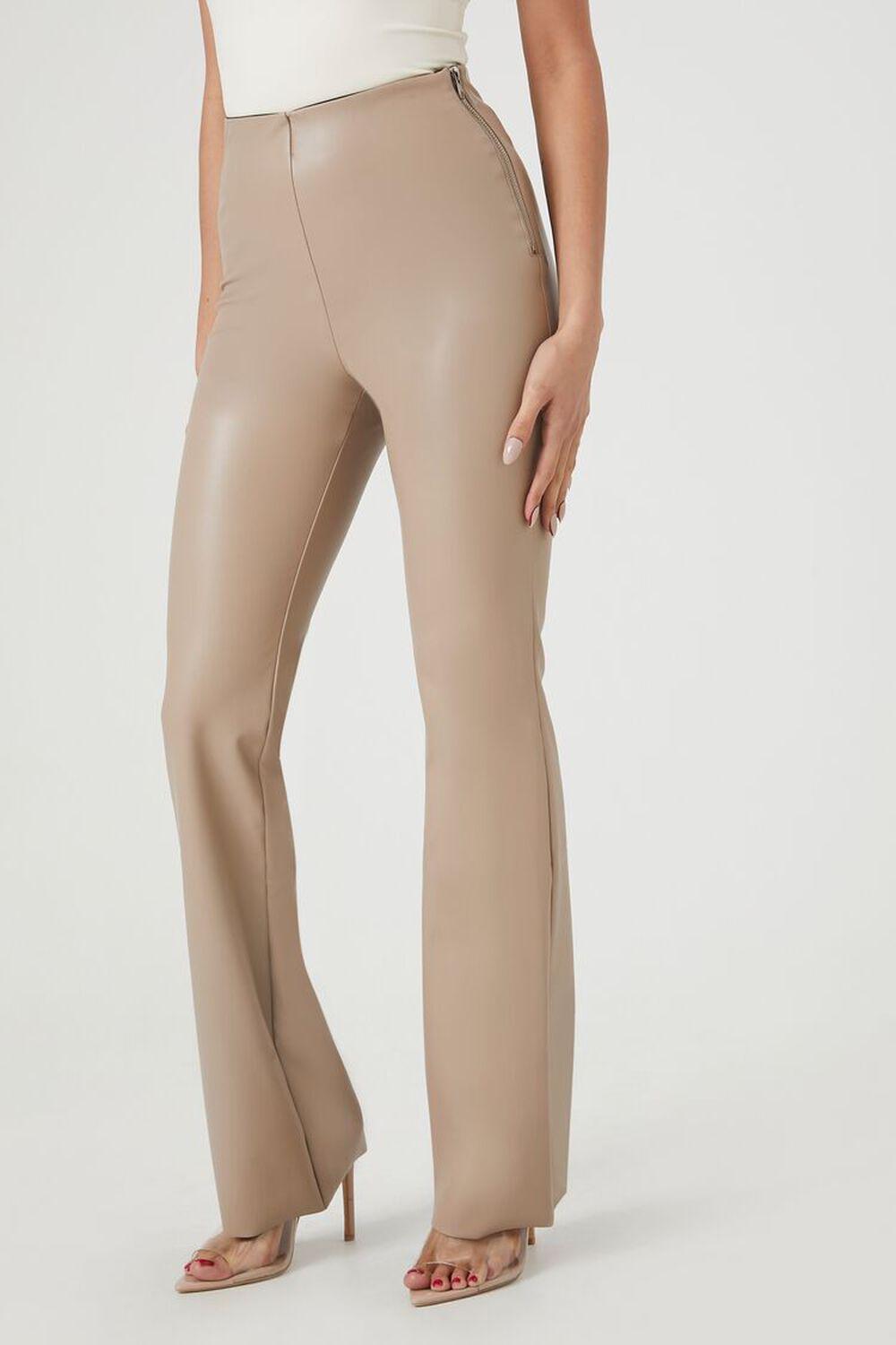Faux Leather High-Rise Bootcut Pants | Forever 21 Product Image