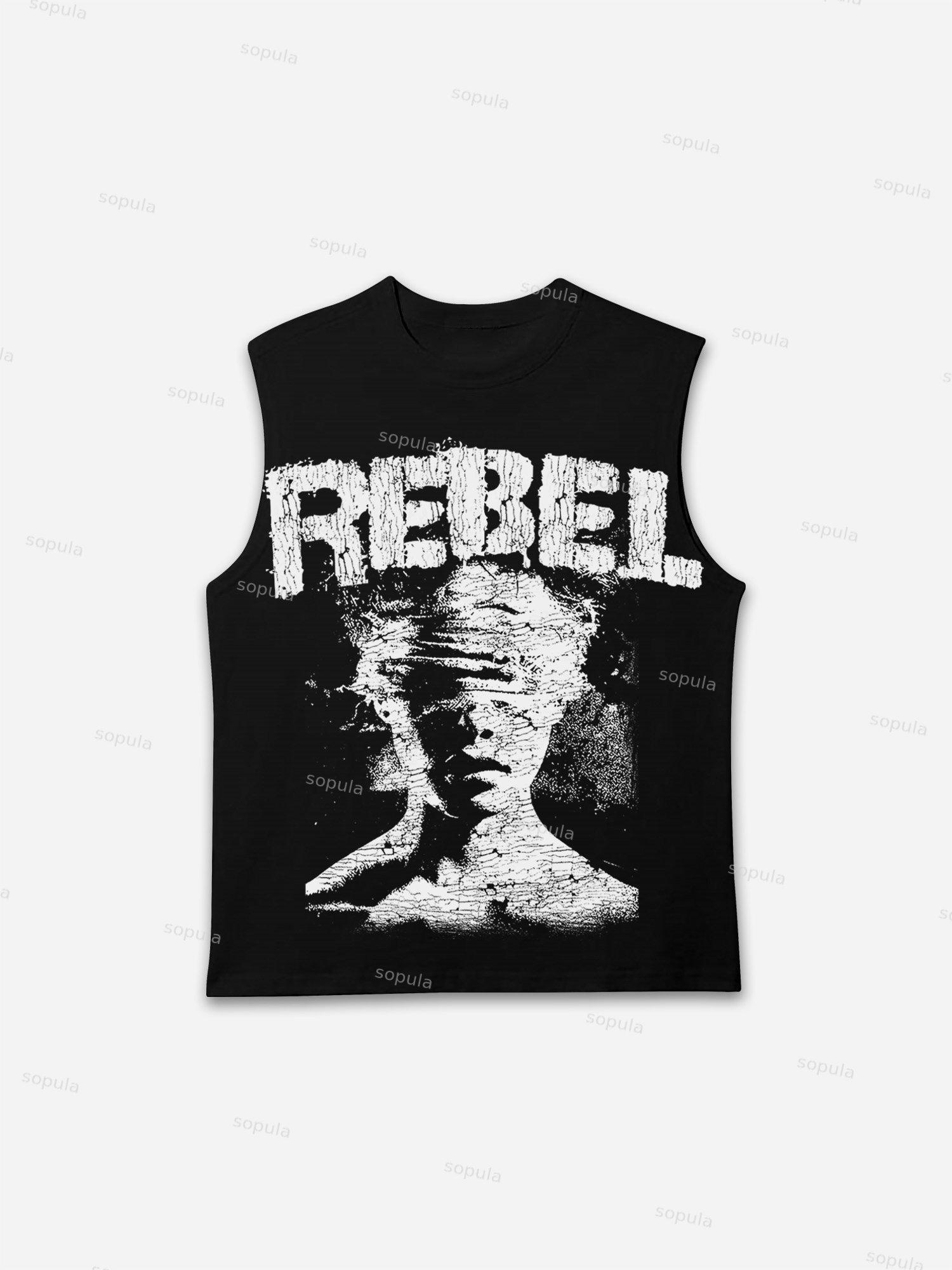 Sopula Rebel Abstract Graphic Print Tank Top Product Image